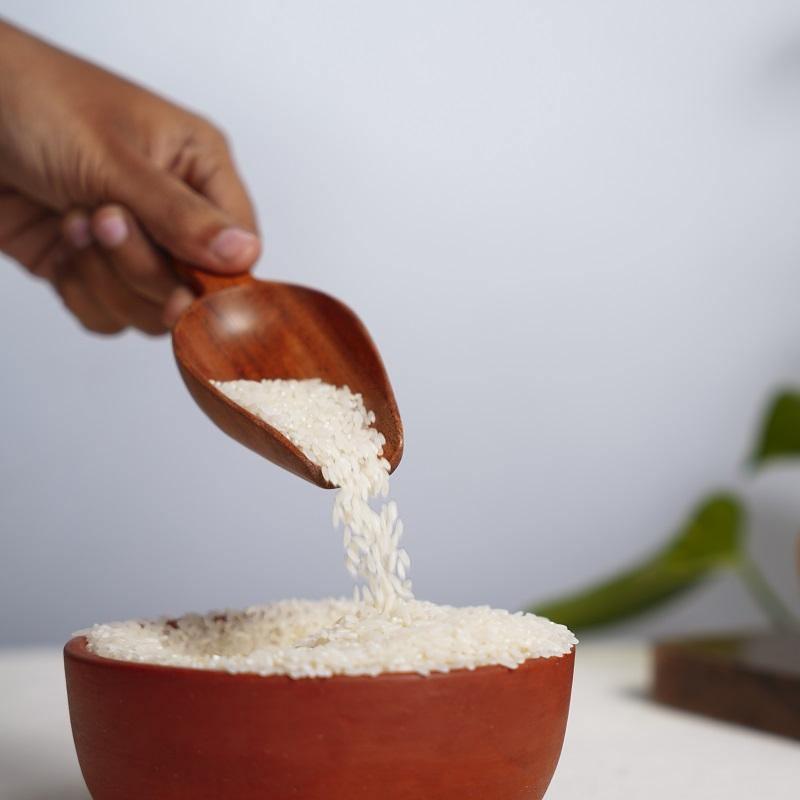 The Indus Valley Neem Wood Scoop Spoon (Flour Spoon | Grain Measuring spoon) - view 2