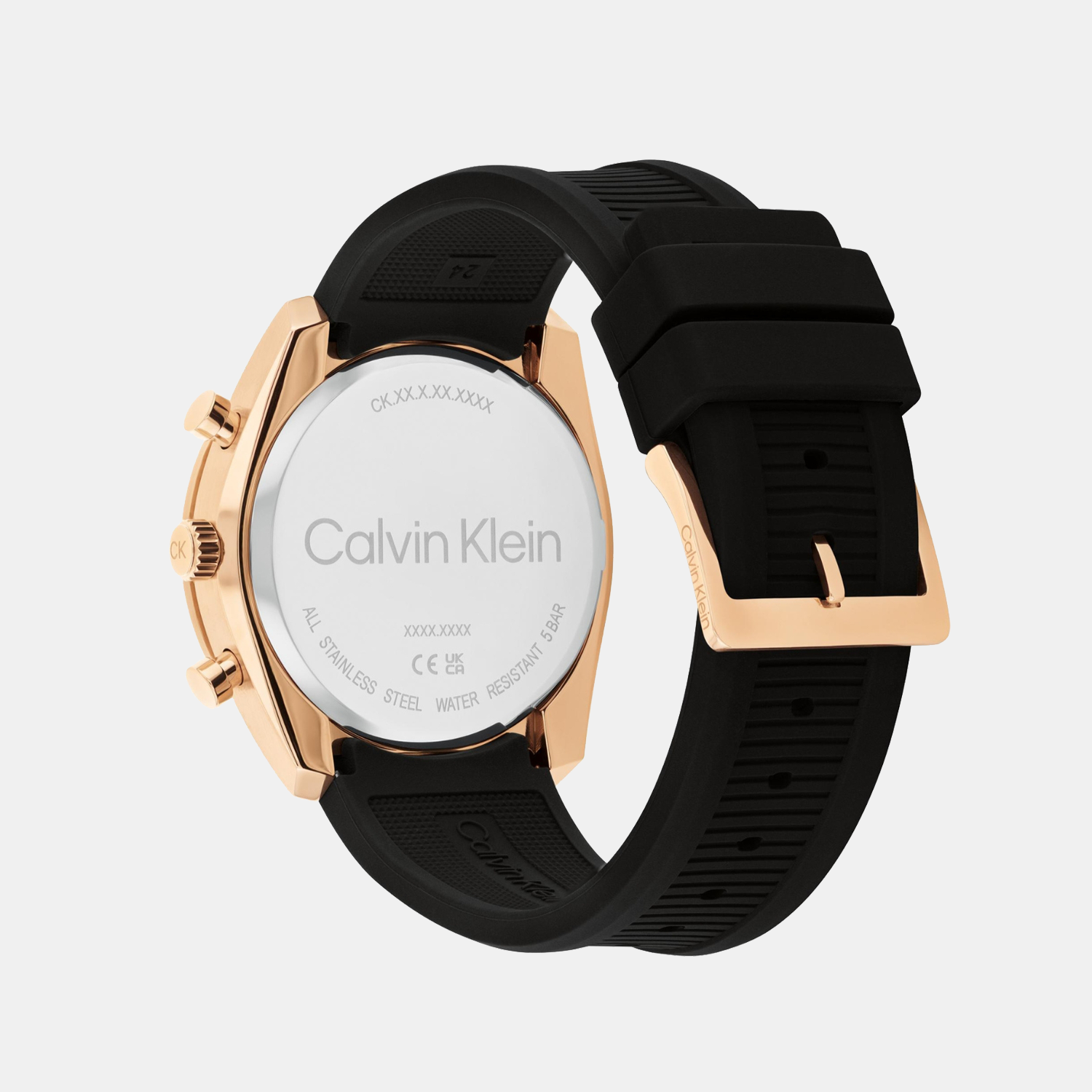 Calvin Klein Ck Flex Men Quartz Black Dial Multi-Function Silicone Watch 25200480 - view 3