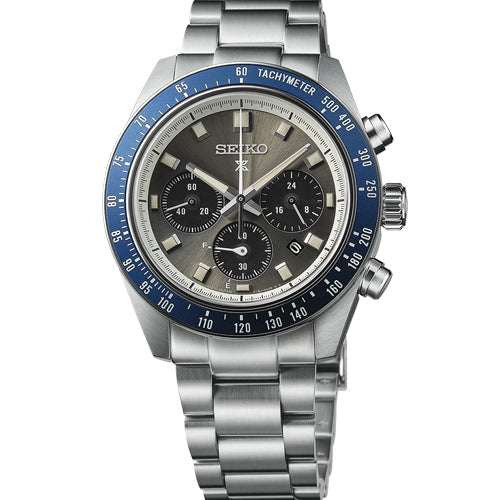 Seiko Prospex Grand Touring Solar Speedtimer Chronograph Grey Dial Men 41.4mm SSC939P1