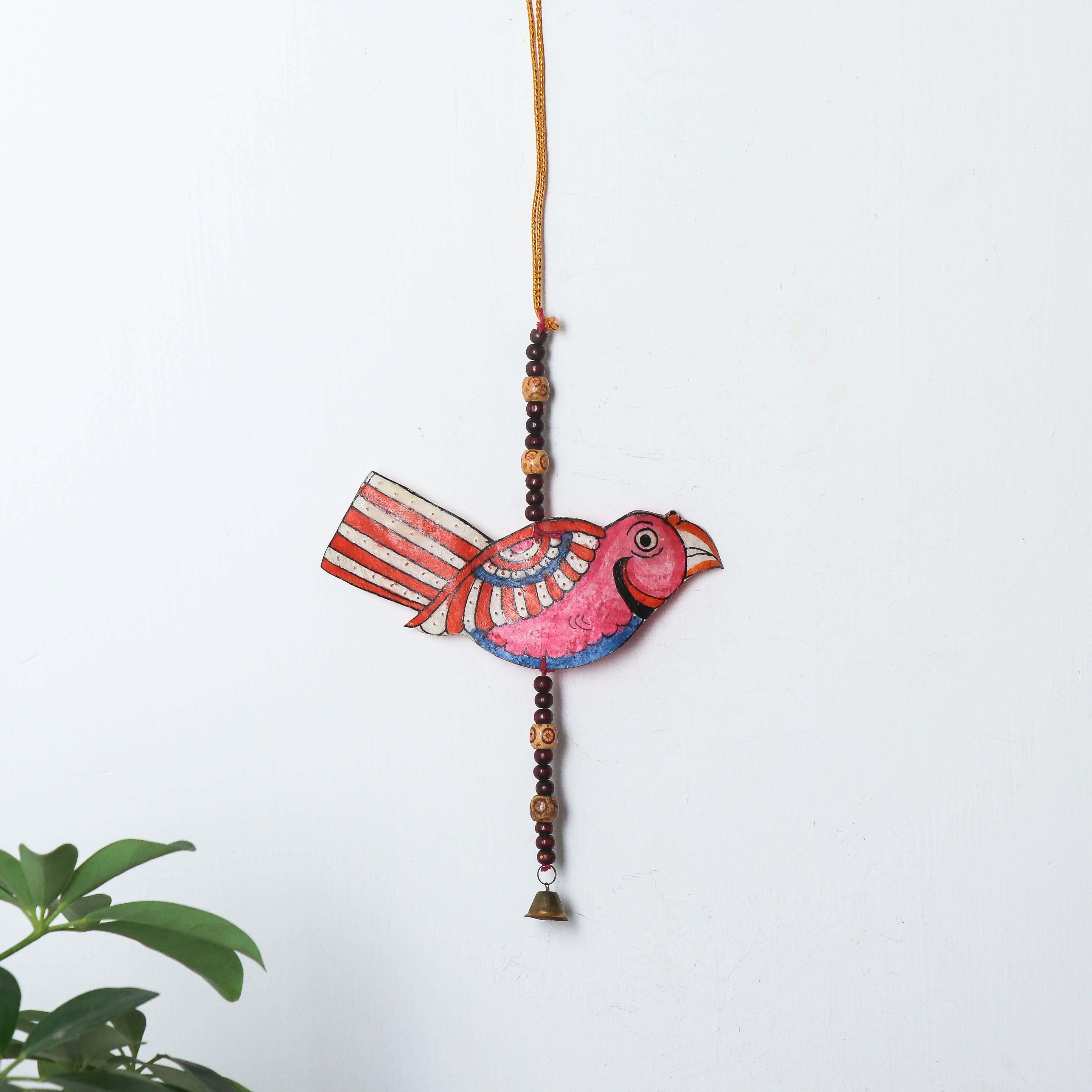 ITOKRI CRAFTS INITIATIVE Bird - Tholu Bommalata Leather Puppet Wall Hanging