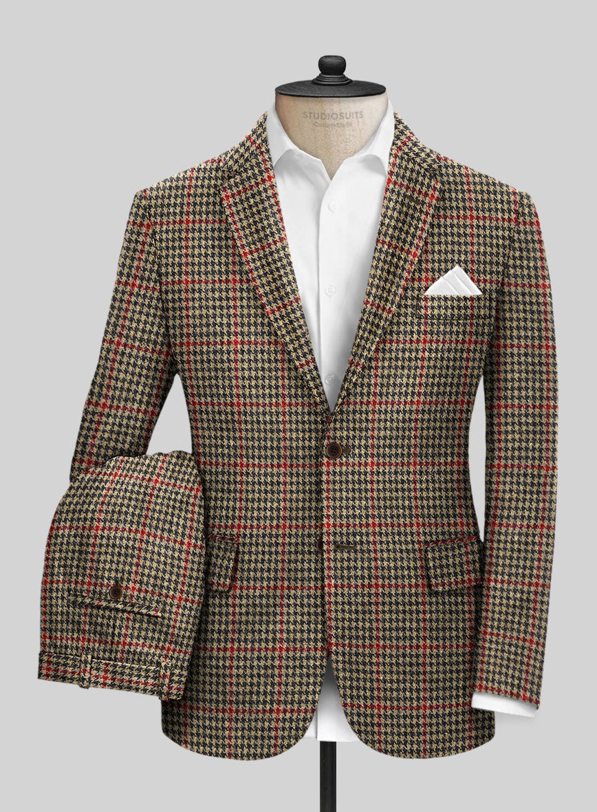 StudioSuits Harris Tweed Carmine Beige Suit