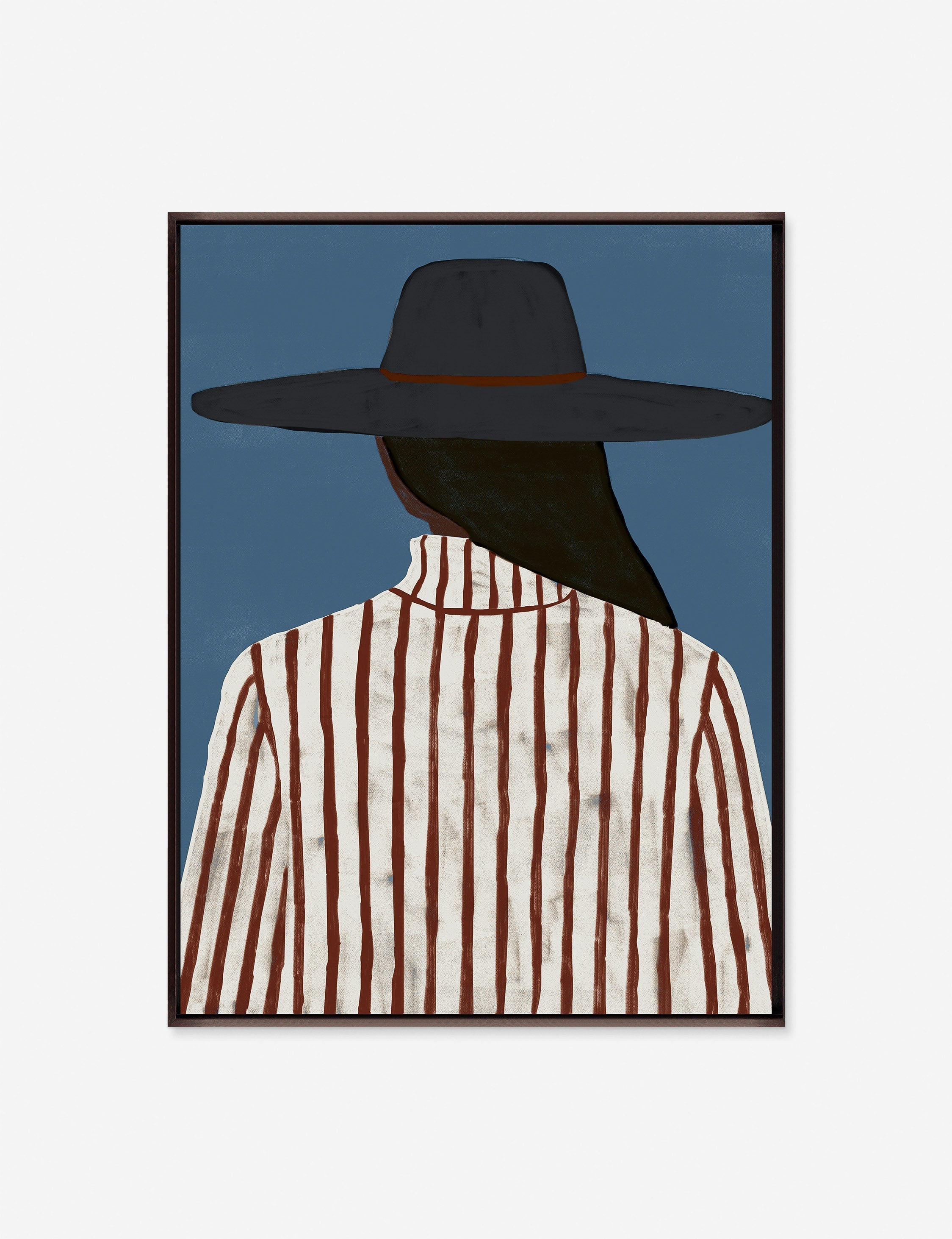 Lulu and Georgia Modern Woman with a Hat Wall Art - view 2