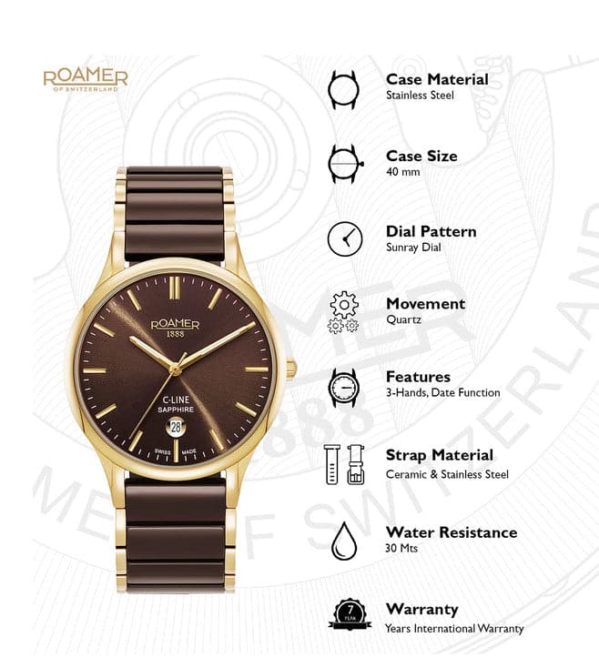 Roamer C Line Brown Dial