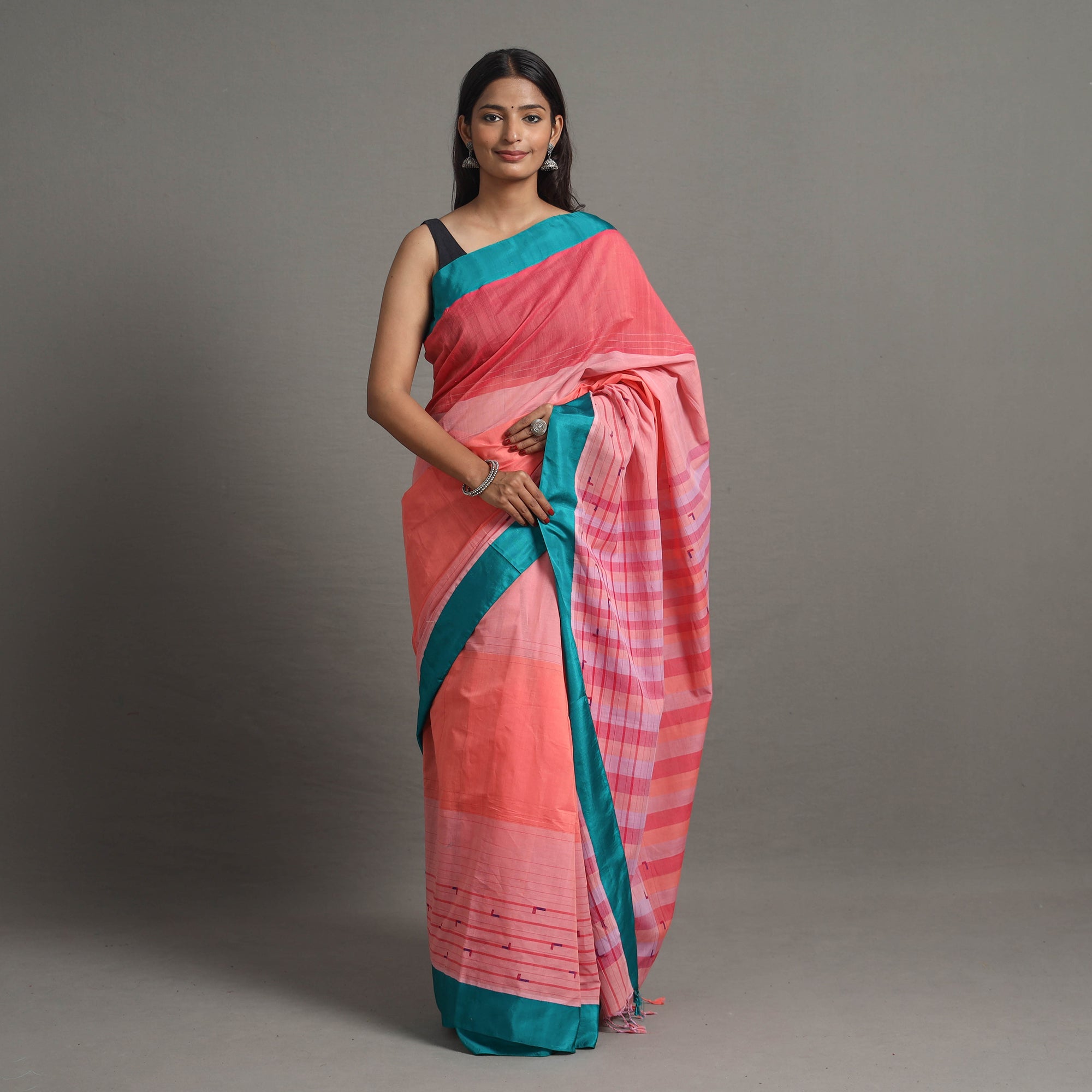CHITRIKA Kuppadam Silk Border Cotton Handloom Saree 87