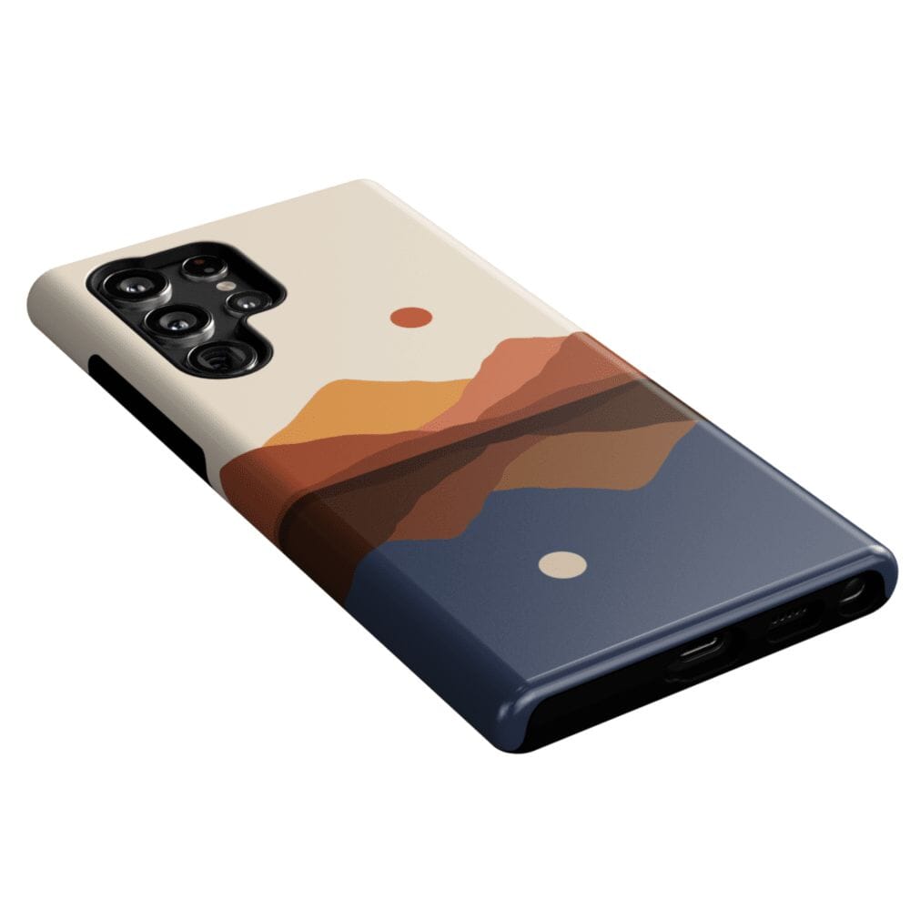 Casetry Opposites Attract | Day & Night Colorblock Mountains Samsung Case - view 5