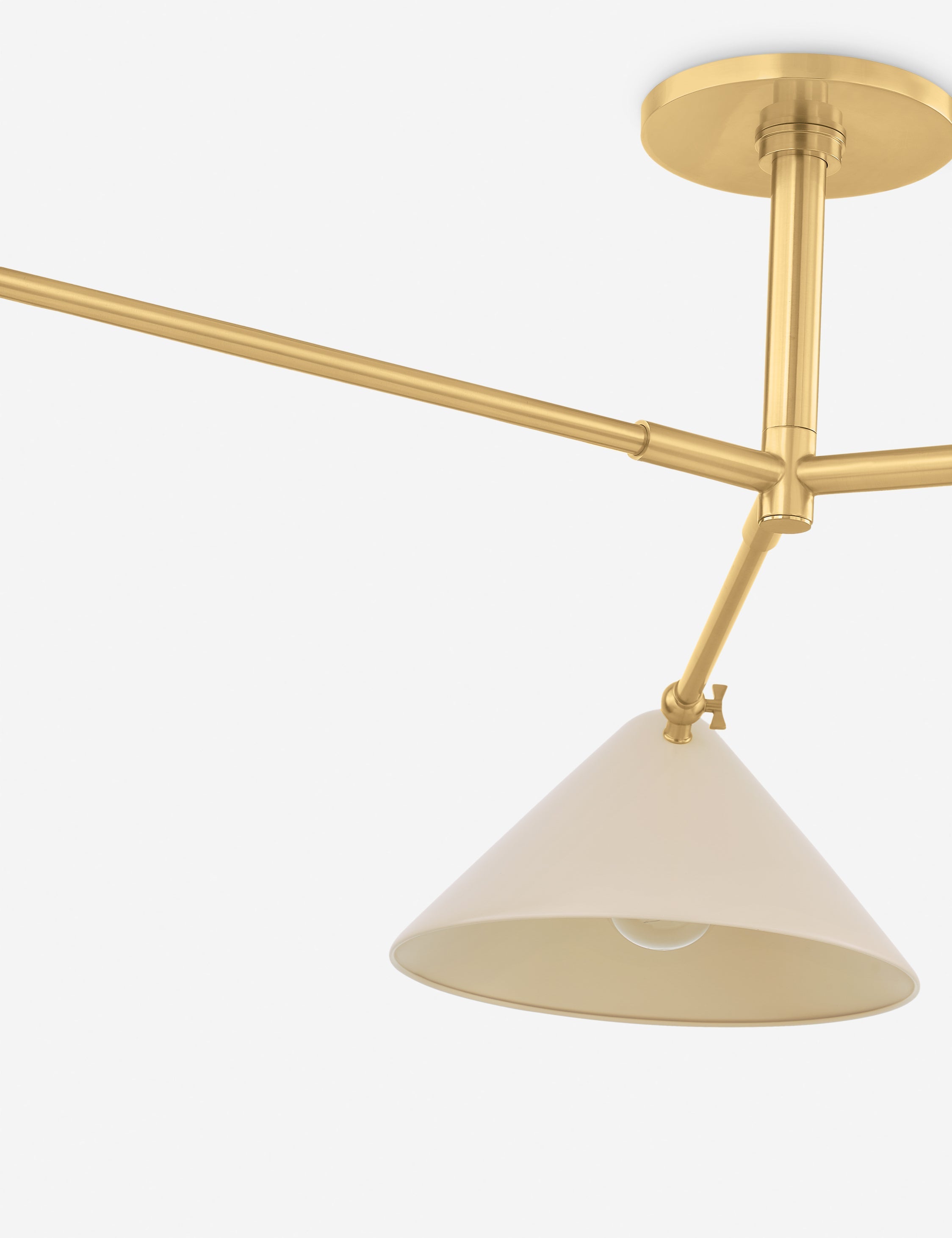 Lulu and Georgia Citrine Semi-Flush Mount Light - view 3
