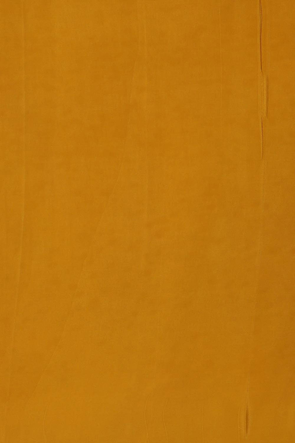 Kalanjali Georgette Mustard Saree – Women's - view 4