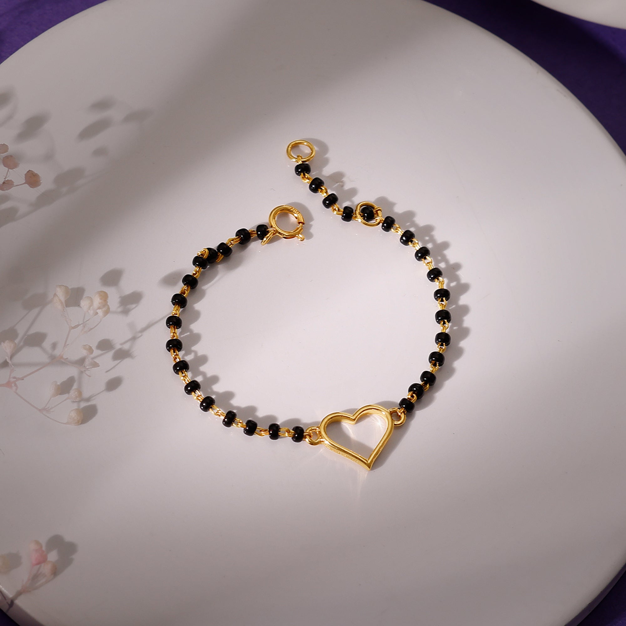 GIVA Jewellery Gold Sacred Heart Kid Nazariya Bracelet (0-1 yrs) - view 2