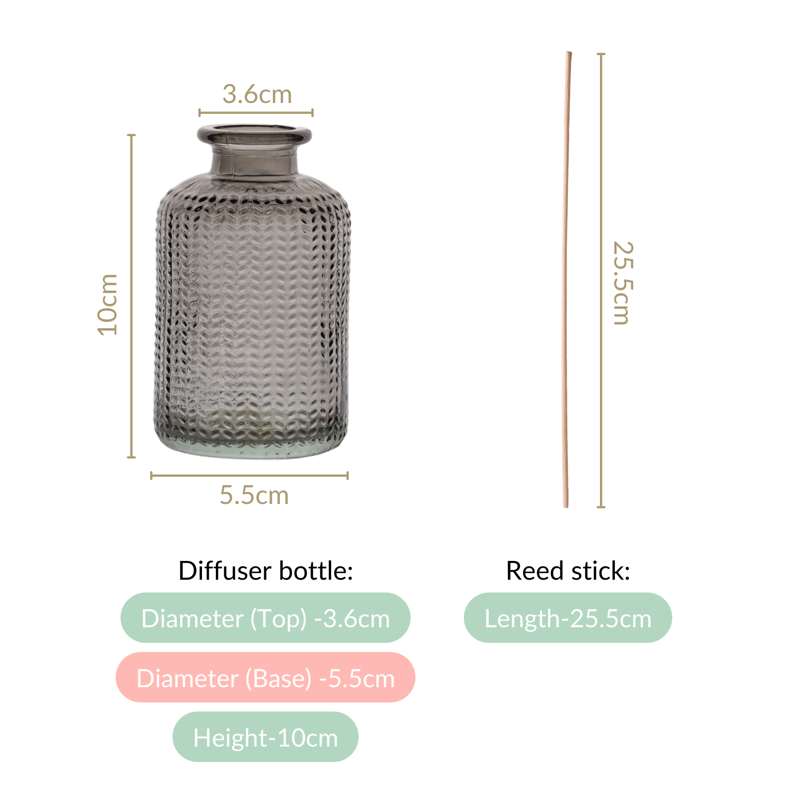 Nestasia Ebony Spice Reed Diffuser Gift Set Of 3 - view 4