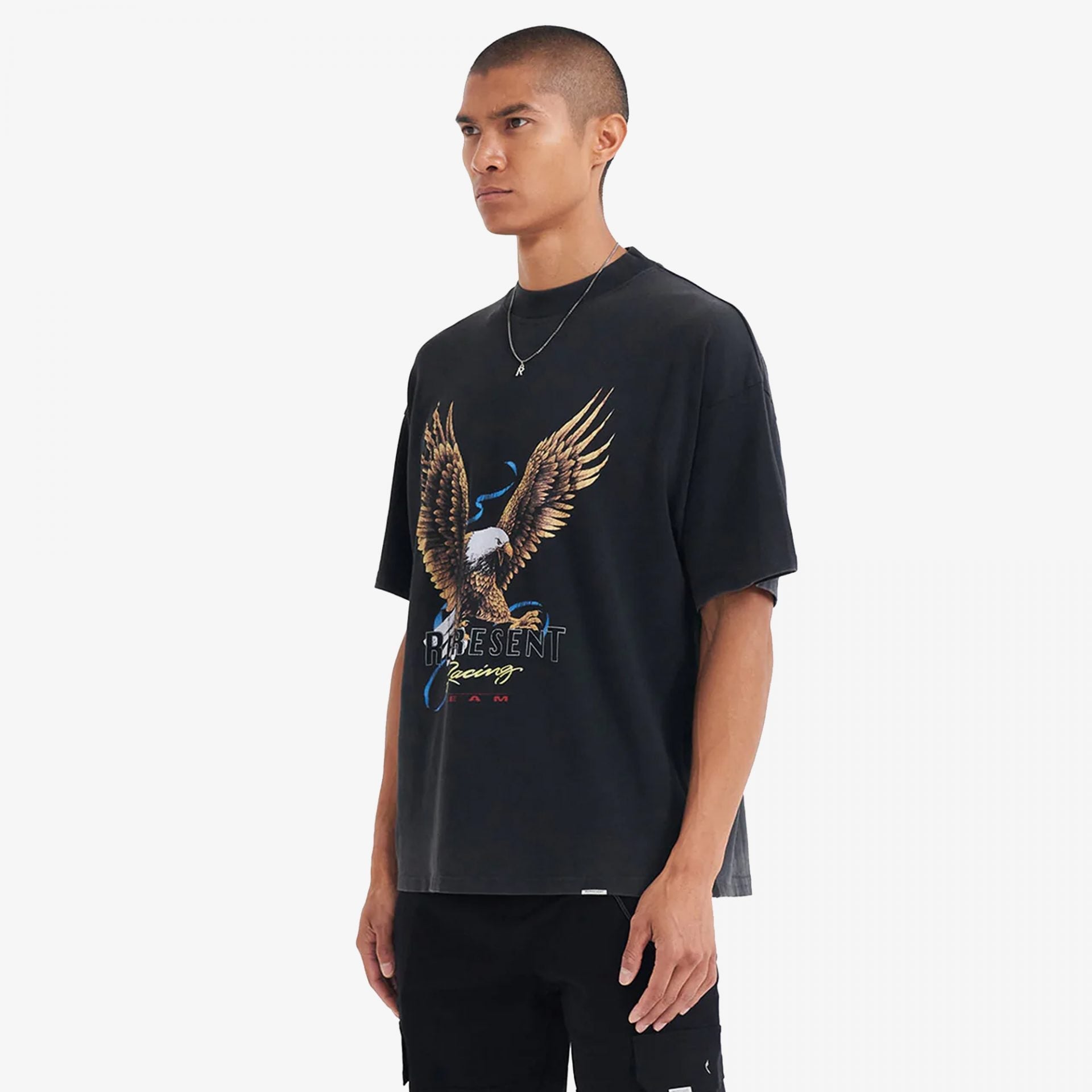 Represent | RACING TEAM EAGLE T-SHIRT { VINTAGE BLACK