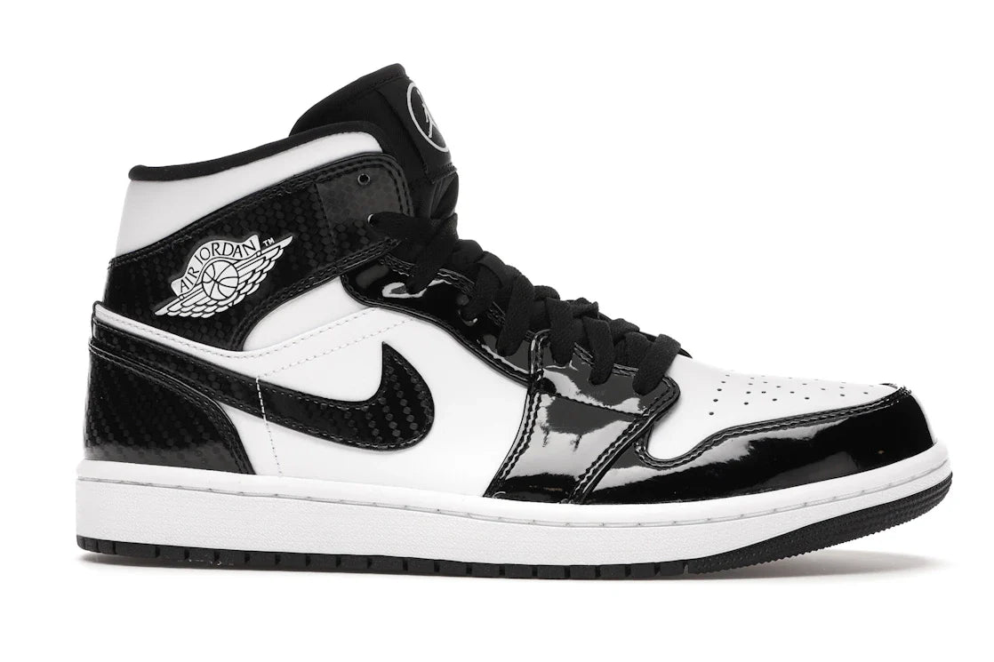 Nike Air Jordan 1 Mid 'Carbon Fibre' – Black