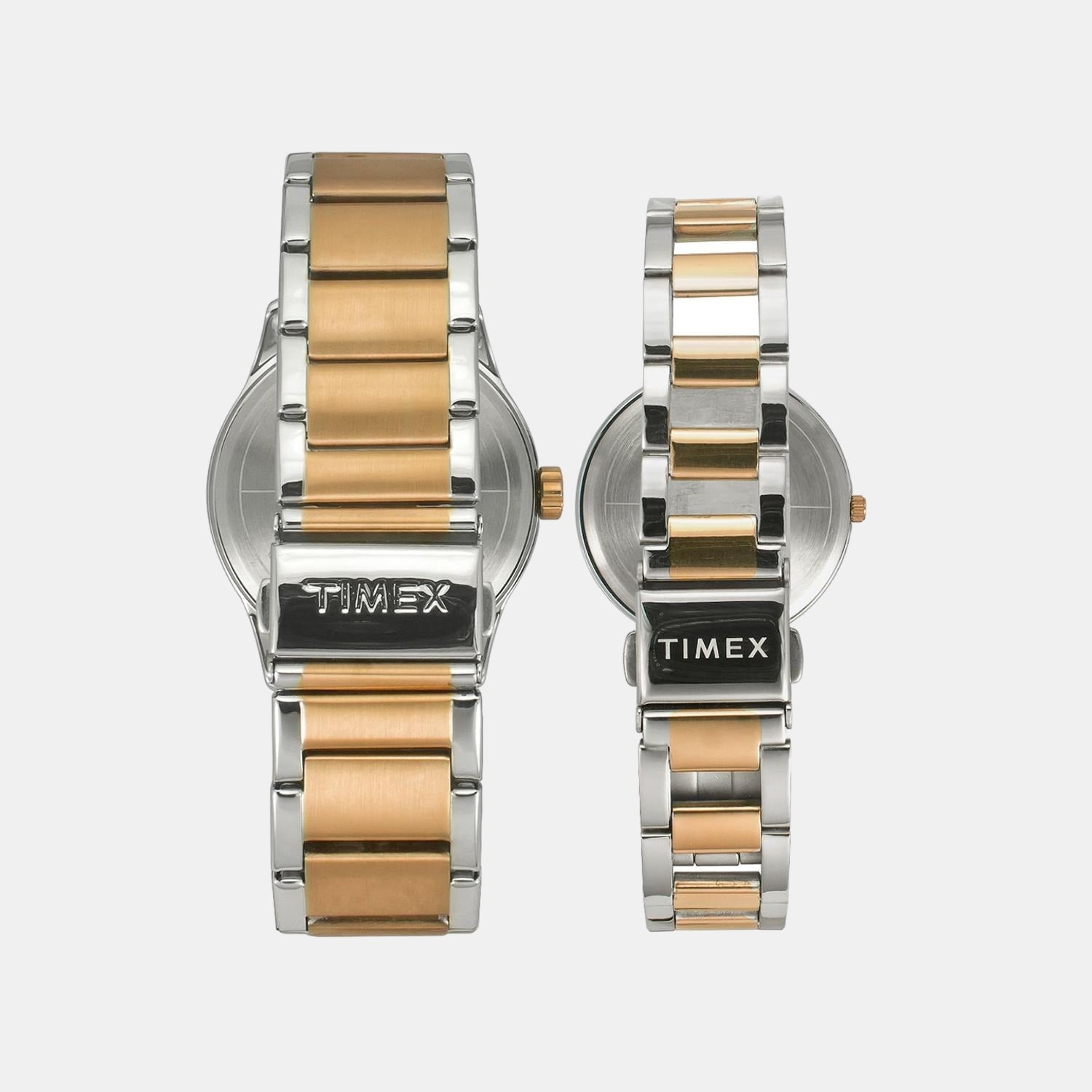 Timex Empera Couple Quartz Black Dial Multi-Function Stainless Steel Watch TW00PR279 - view 4