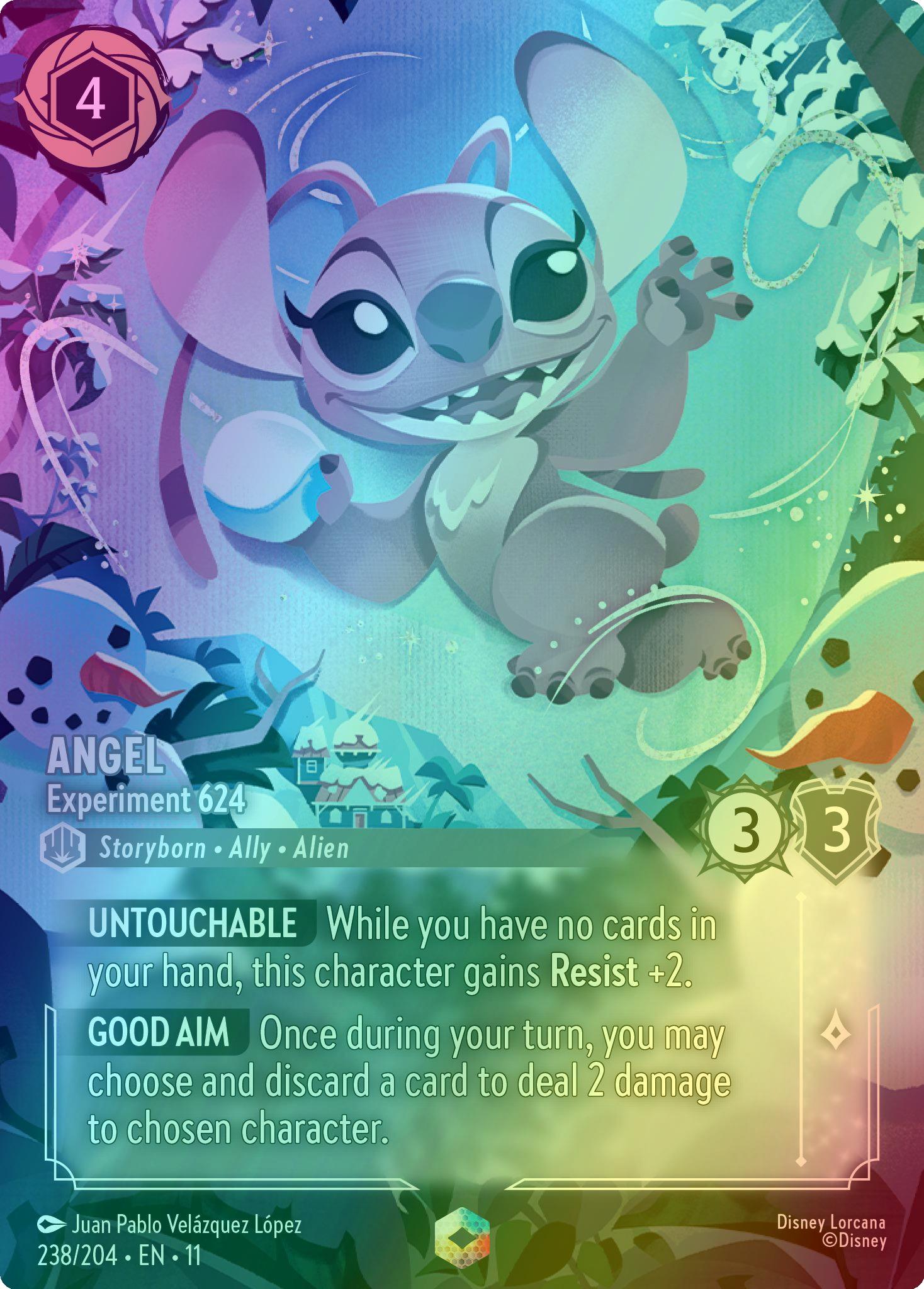 Experiment 624 enchanted – Lorcana Angel - Experiment 624 (Enchanted) - 238/204 [Winterspell] [Holofoil]