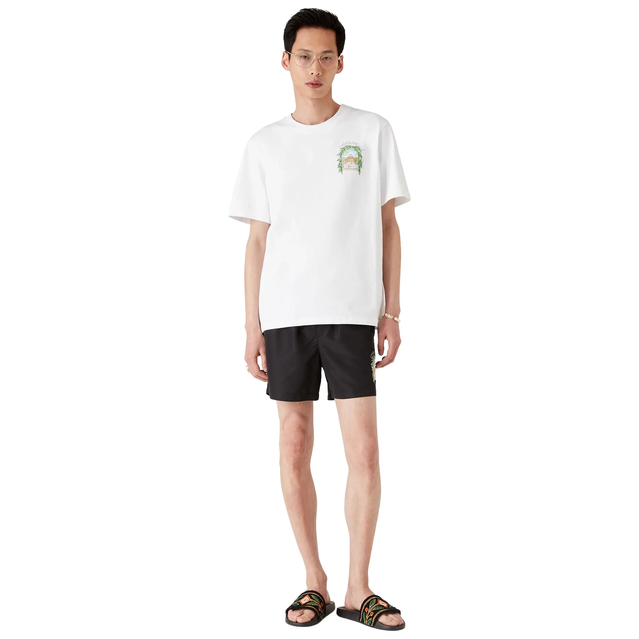 Casablanca L'Arche Tennis Club Graphic White T Shirt