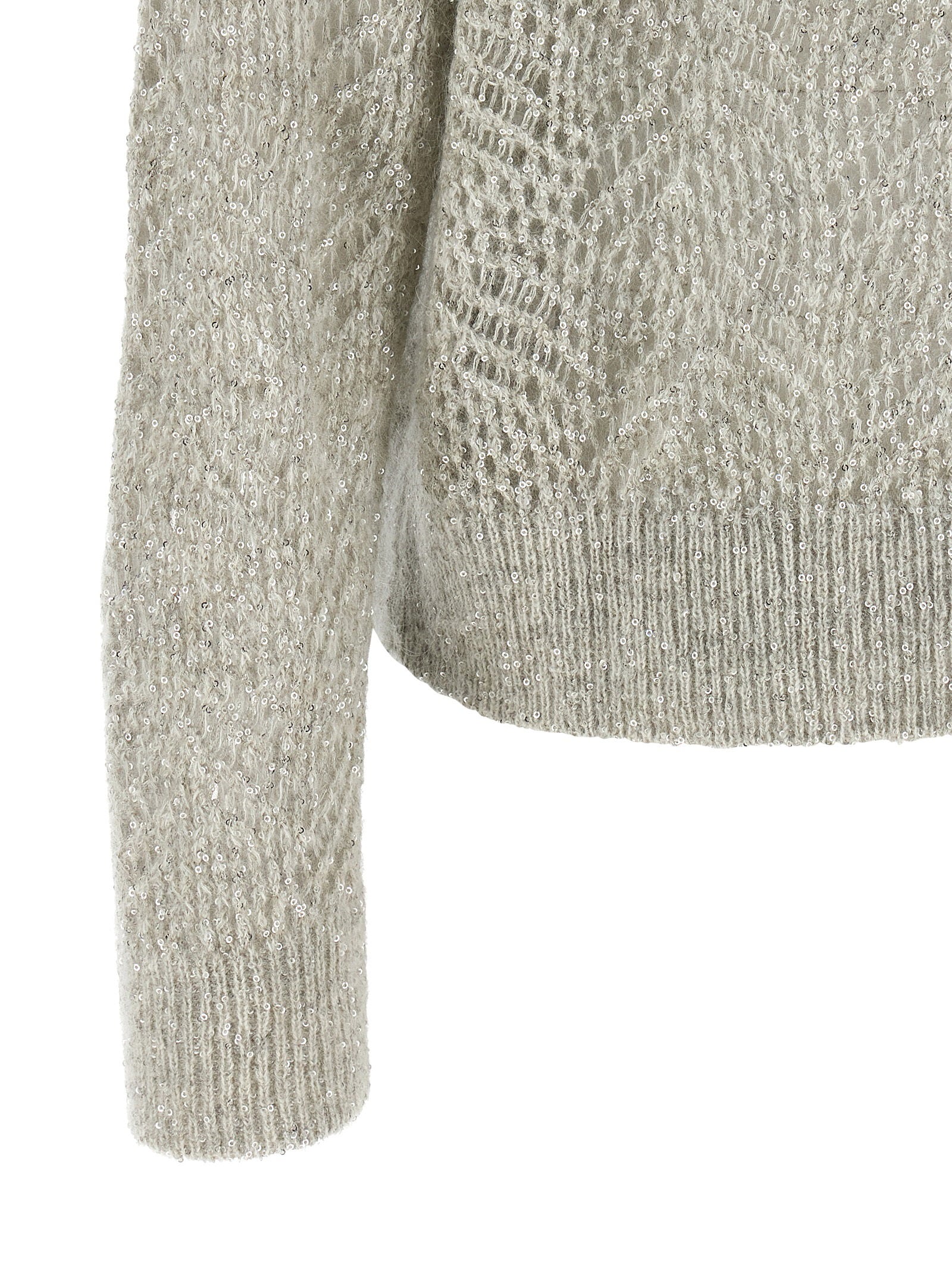 Brunello Cucinelli Dazzling Abstract Leaf Sweater - view 4