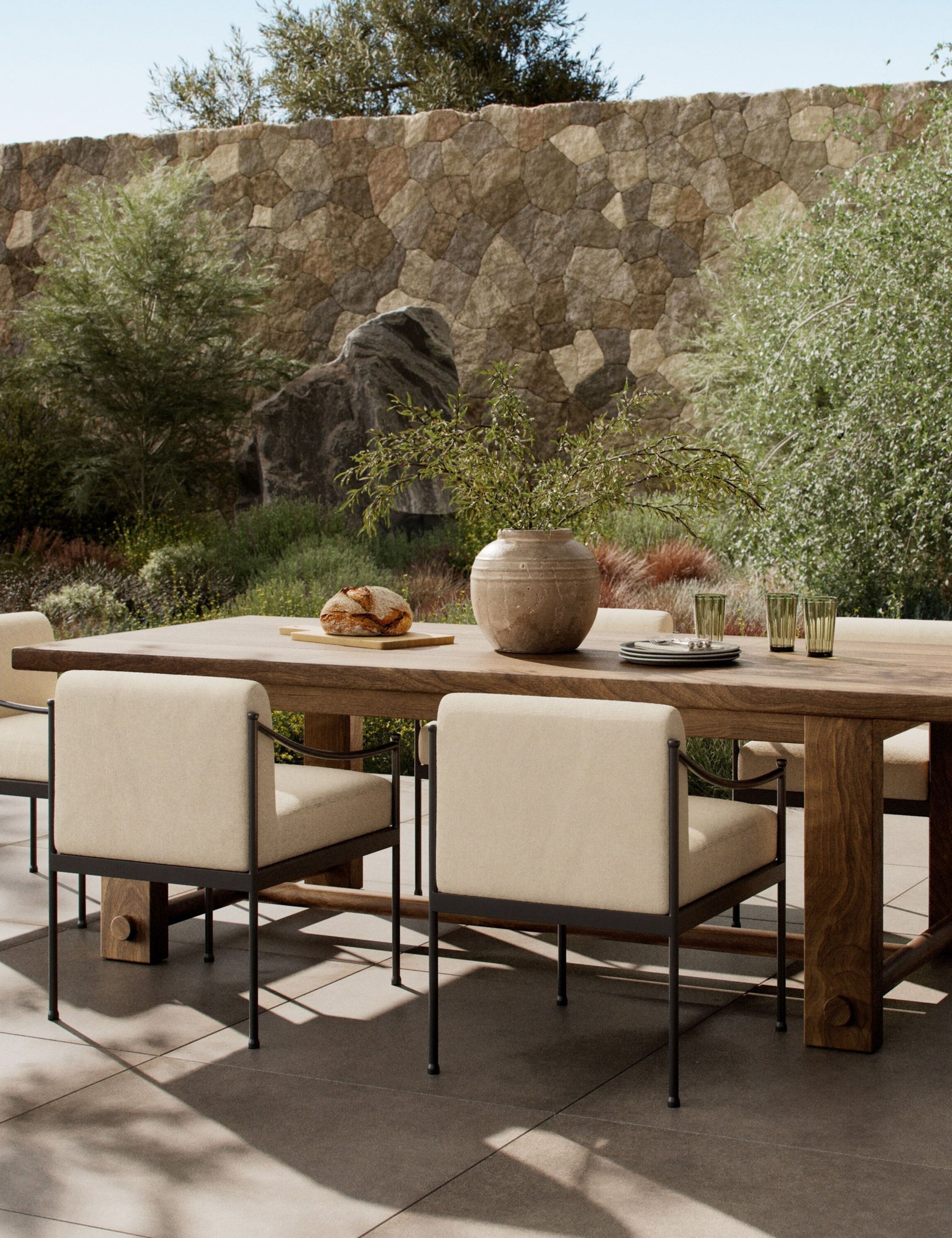 Lulu and Georgia Lumi Indoor / Outdoor Dining Table by Amber Lewis x Four Hands - view 2