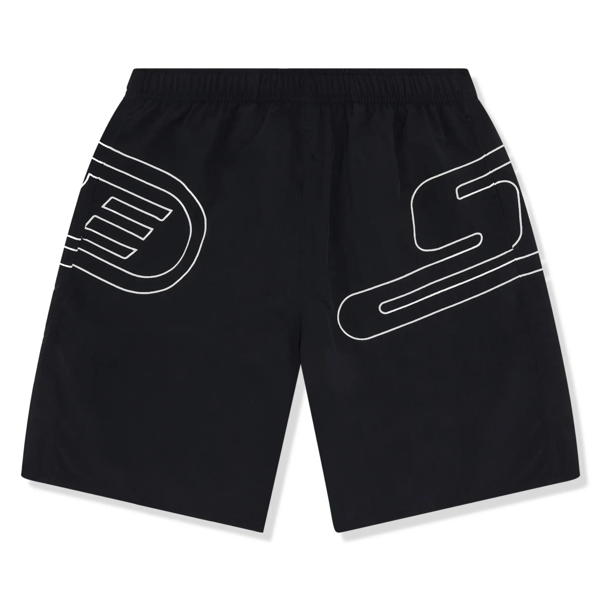 Supreme Big Logo Nylon Black Shorts