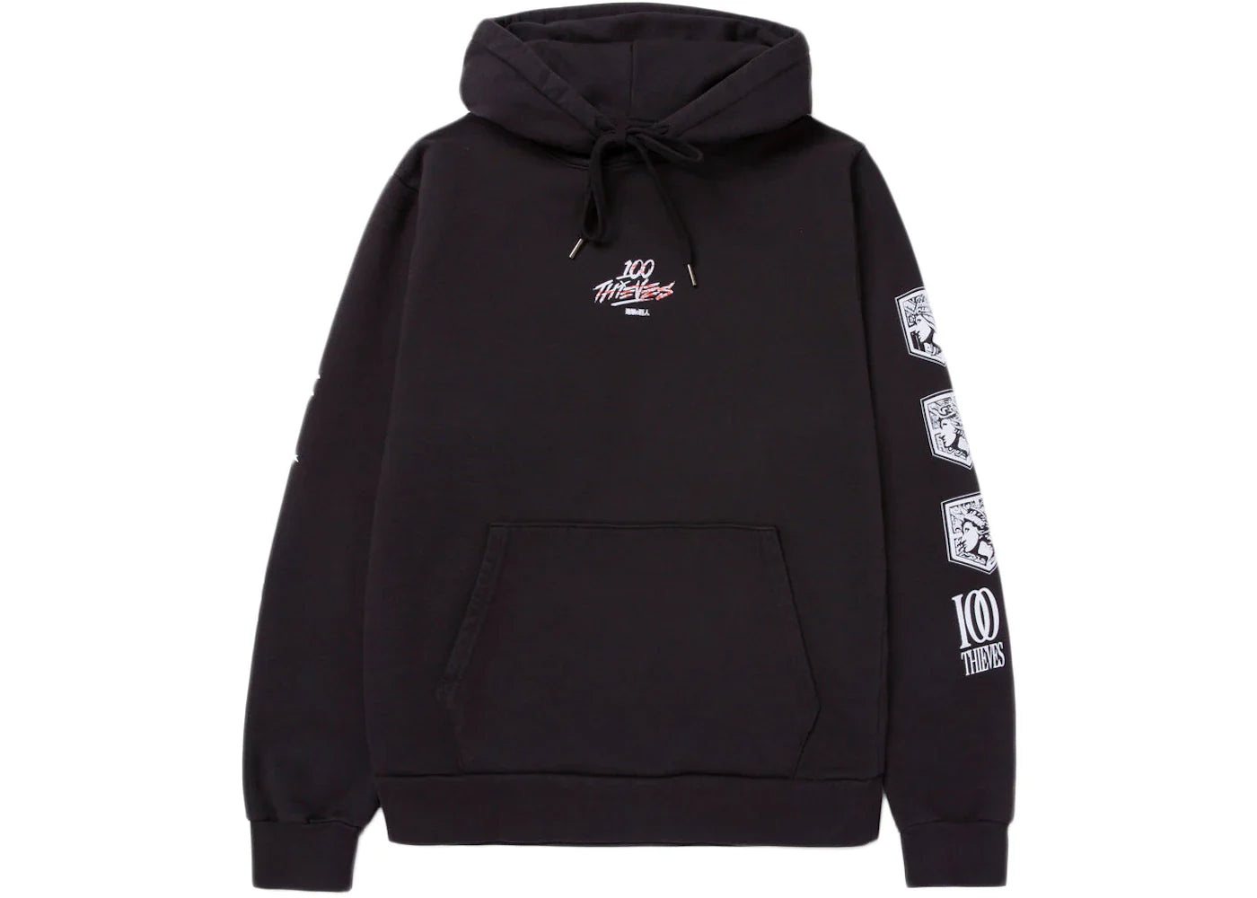 100 Thieves x Attack on Titan First Titan Hoodie Black