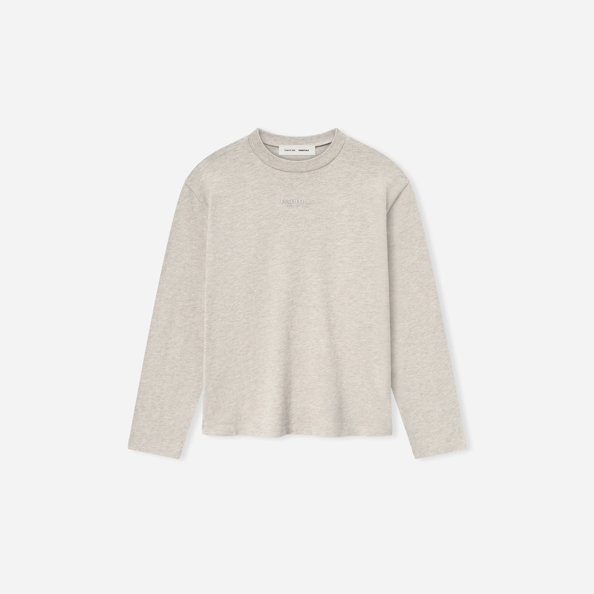 Fear Of God Essentials SS25 Womens Classic Long Sleeve Tee- Heather Stone
