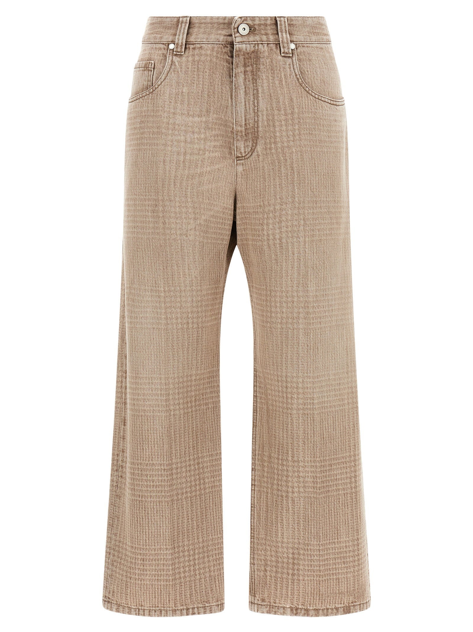 Brunello Cucinelli Prince Of Wales Jeans – 100% cotton