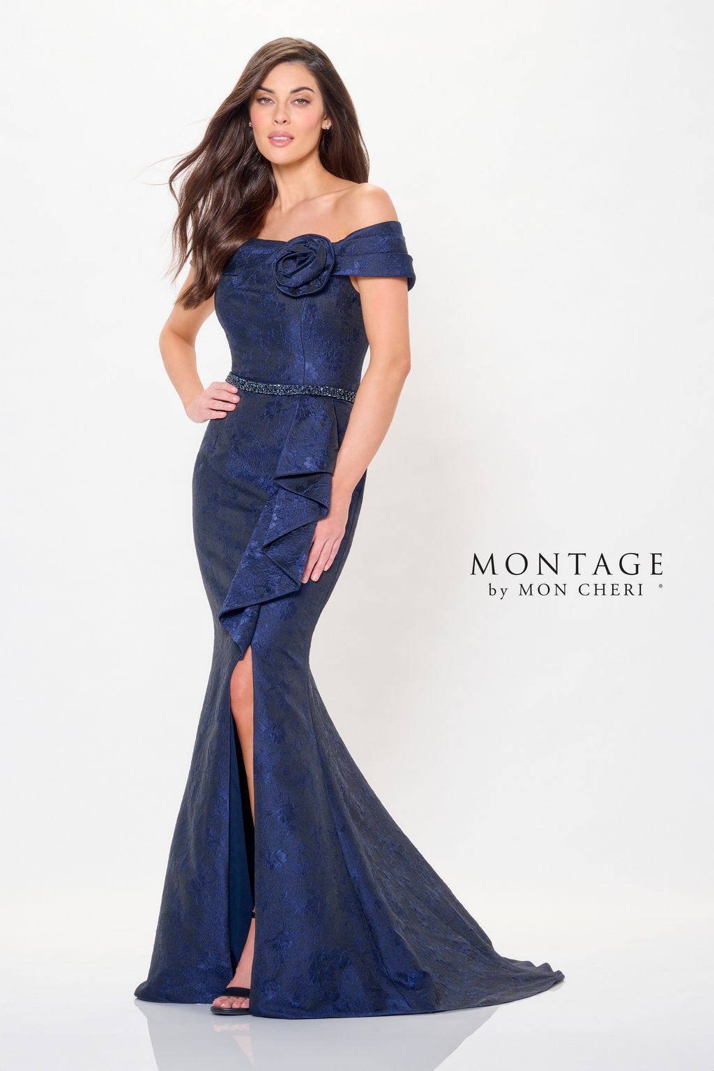 Montage M910 Lone Beaded Evening Formal Dress - view 2