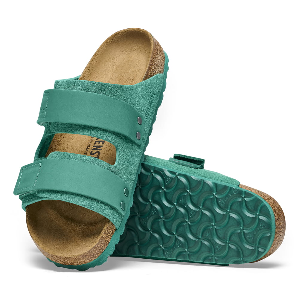 Birkenstock Uji Nubuck Suede Leather – Green Green/Digital Green