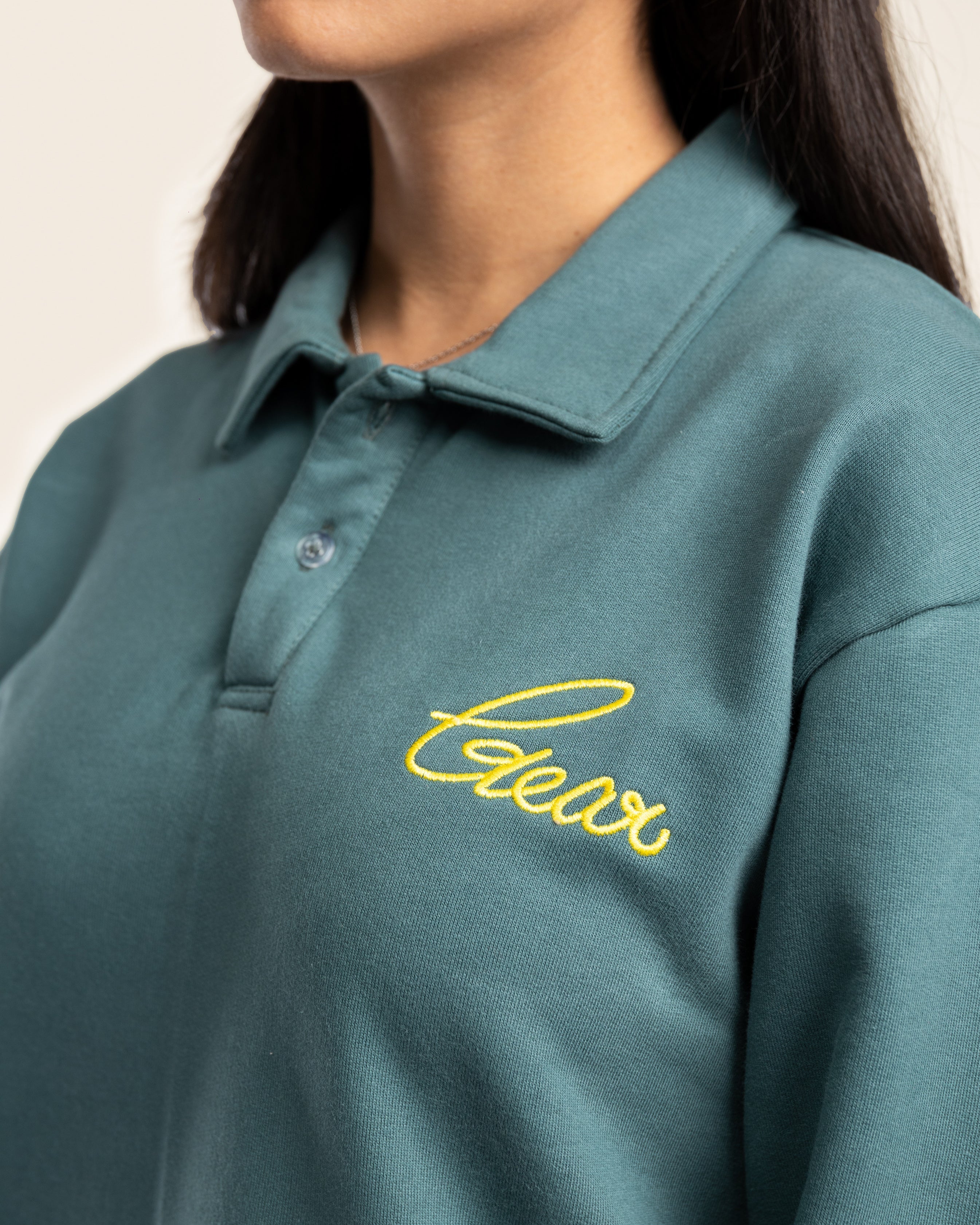 MNST GEAR Collared Polo In Hawaii – Green - view 5