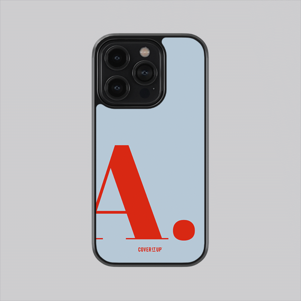 Cover It Up Aesthetic Custom Initial Glass Case