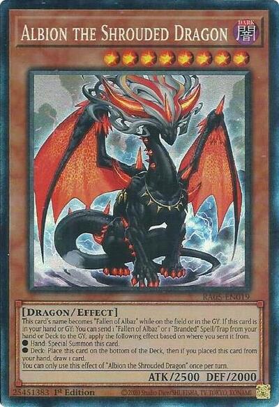 Yu-Gi-Oh! Albion the Shrouded Dragon - RA05-EN019 - Collector's Rare - 1st Edition