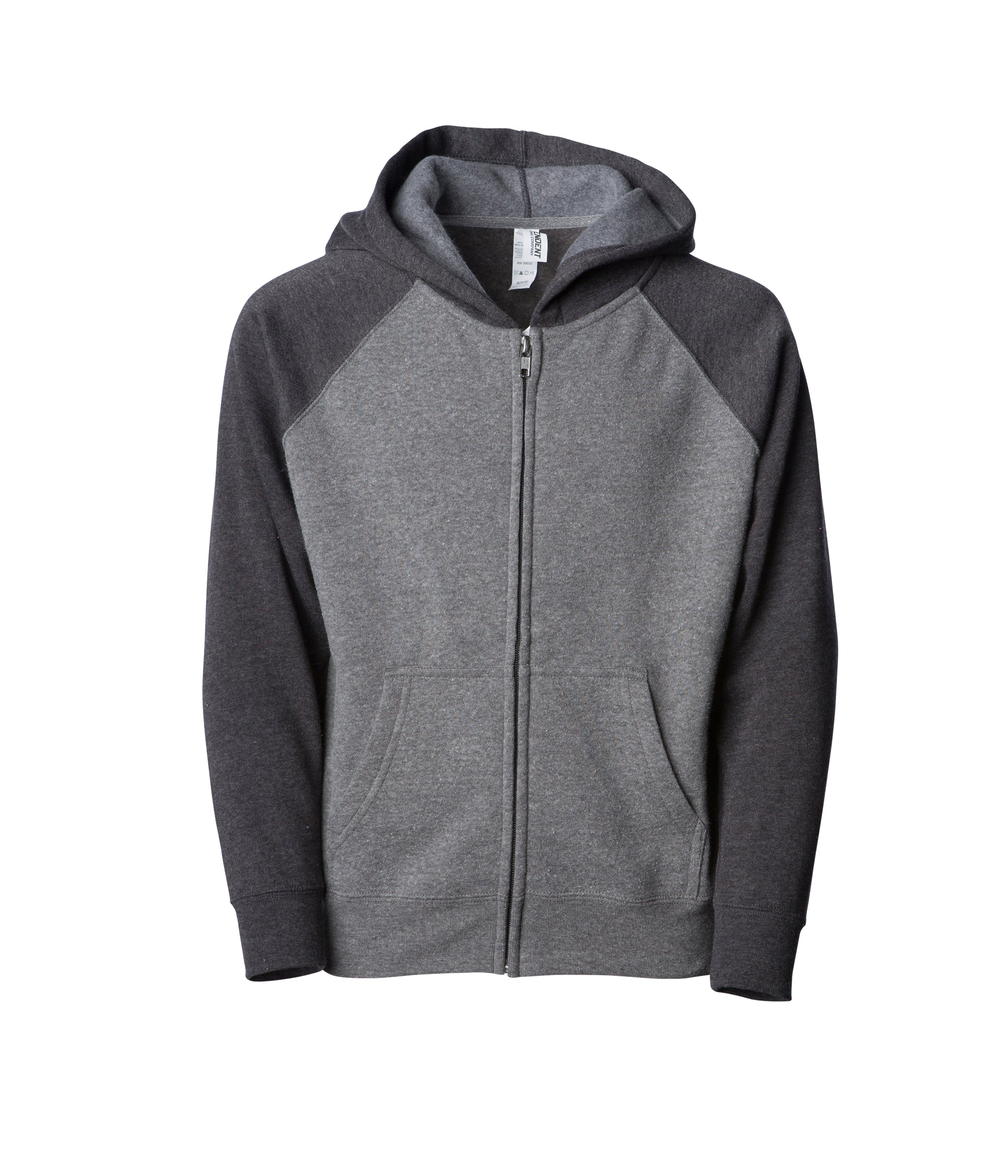 Independent Trading Company Toddler Lightweight Special Blend Raglan Zip Hood - view 7