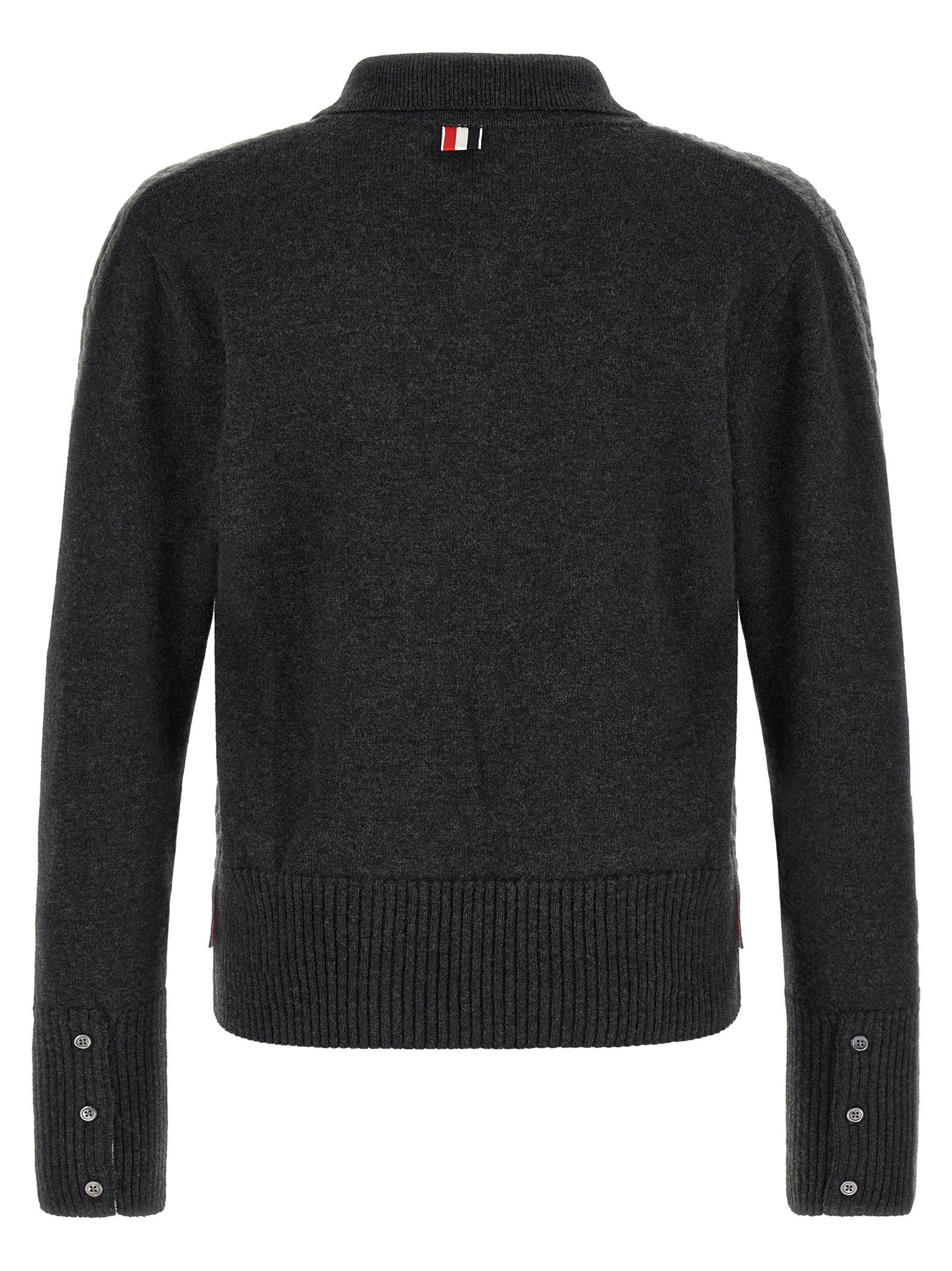 Thom Browne 2-in-1 Trompe Loeil Polo Shirt – 100% virgin wool - view 2