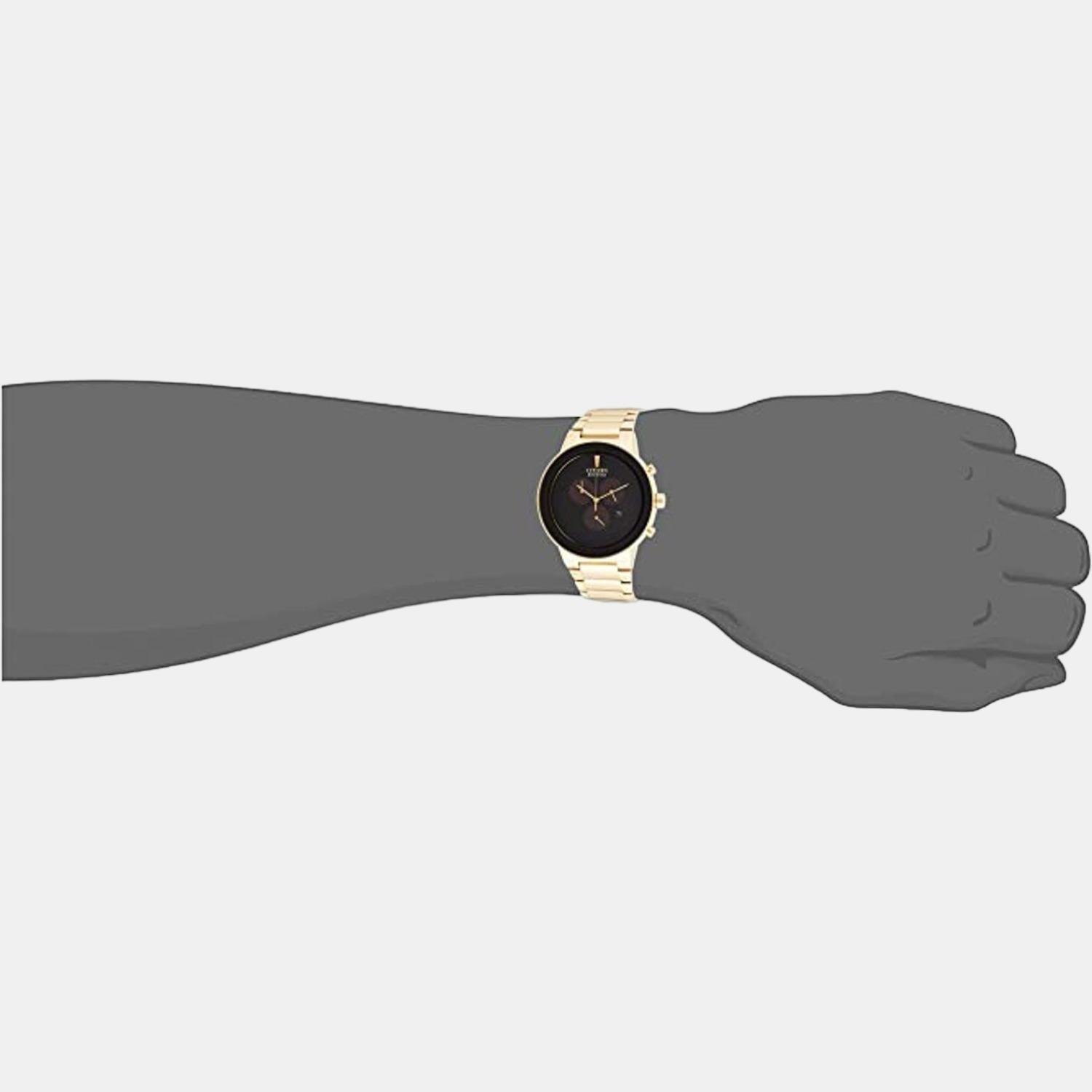 Citizen Axiom Men Eco-Drive Black Dial Chronograph Stainless Steel Watch AT2242-55E - view 5