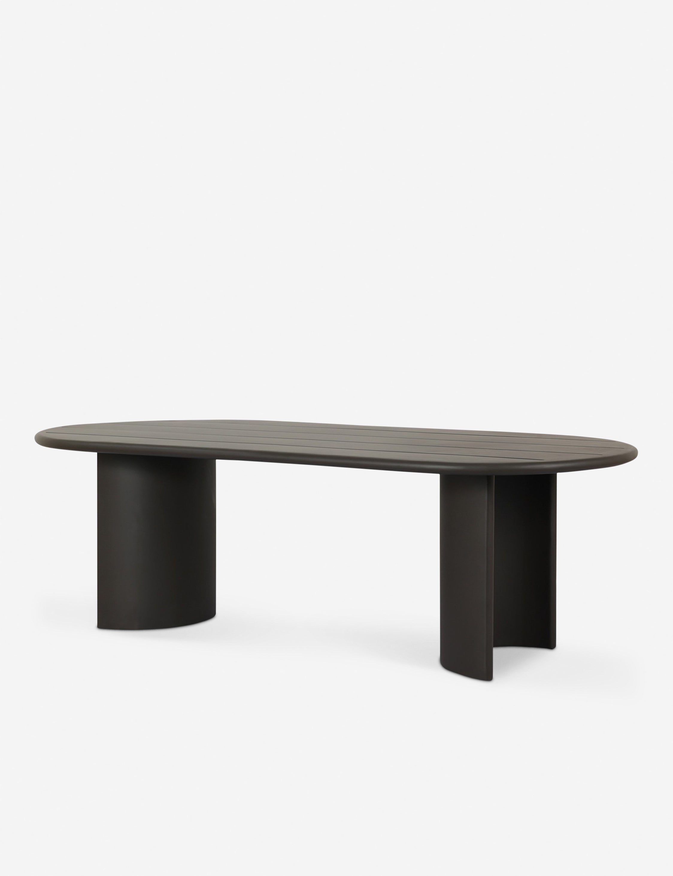 Lulu and Georgia Gilda Outdoor Oval Dining Table - view 2