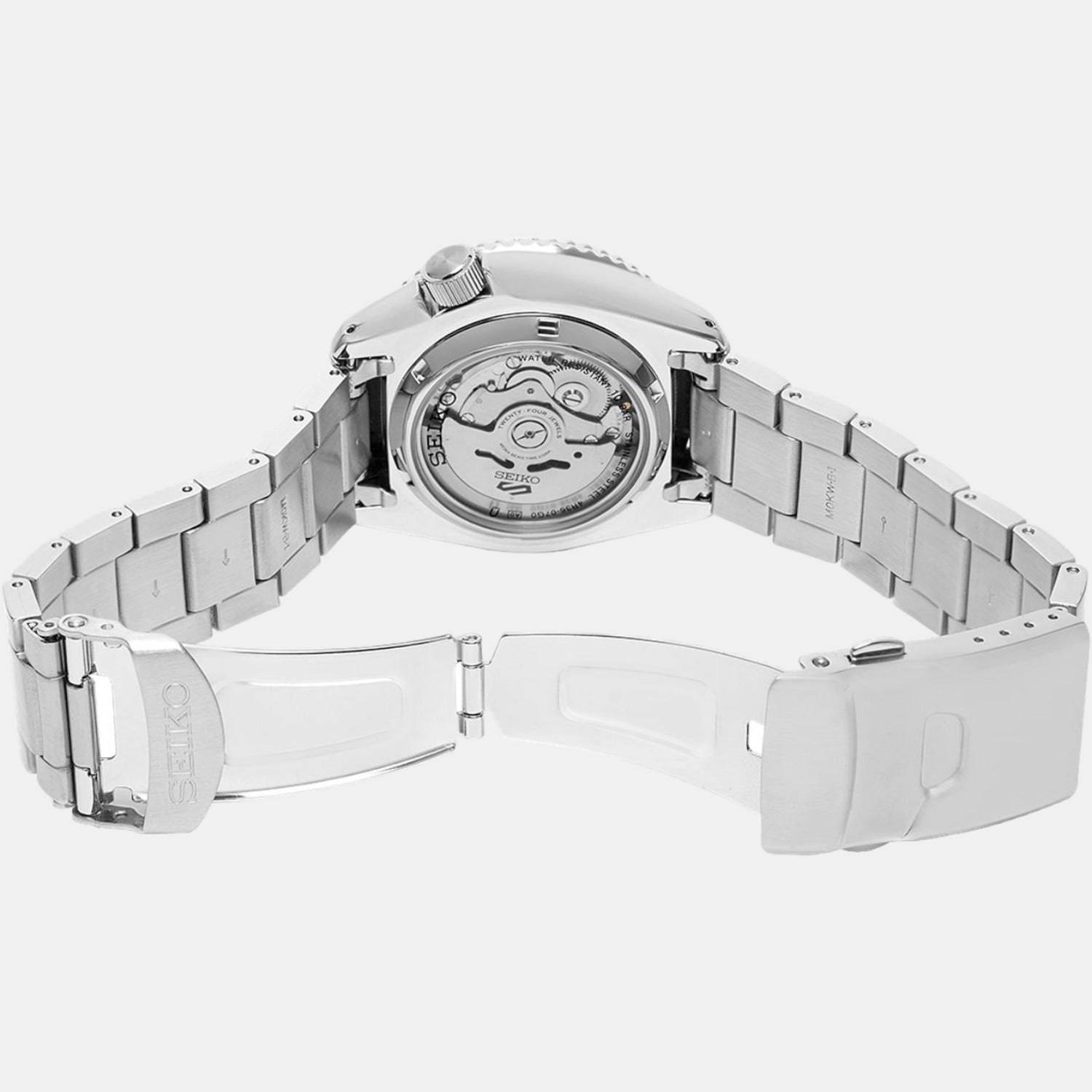 Seiko 5 Sports Men Automatic Black Dial Analog Stainless Steel Watch SRPD55K1 - view 3