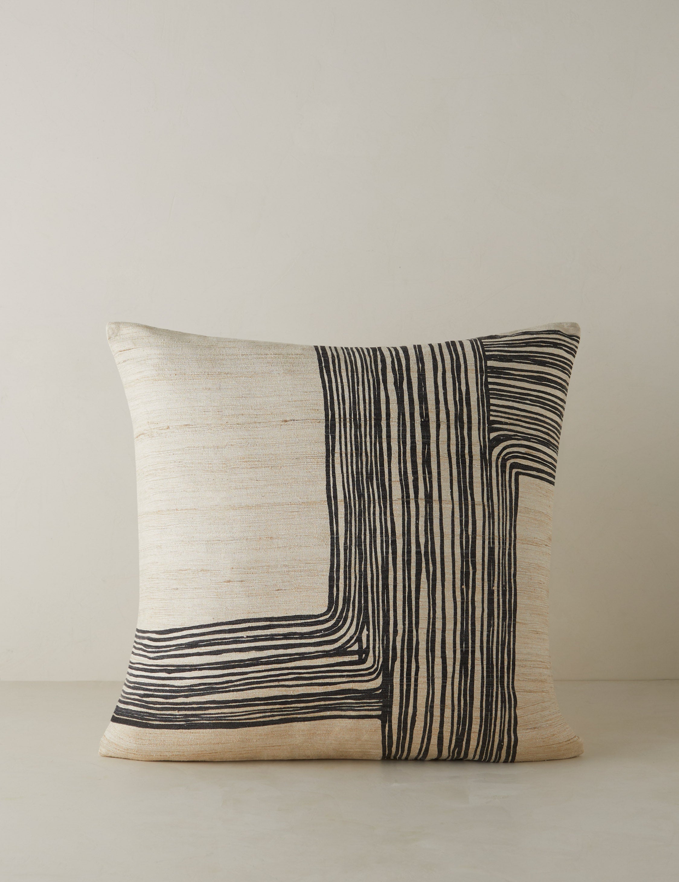 Lulu and Georgia Striations Silk Pillow by Élan Byrd