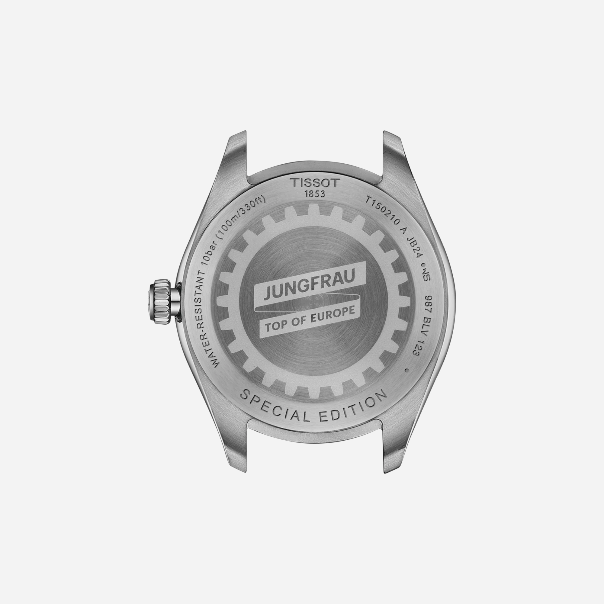 Tissot PR 100 Jungfraubahn Quartz Silver Dial 34mm Grey Stainless Steel Bracelet Watch - view 2