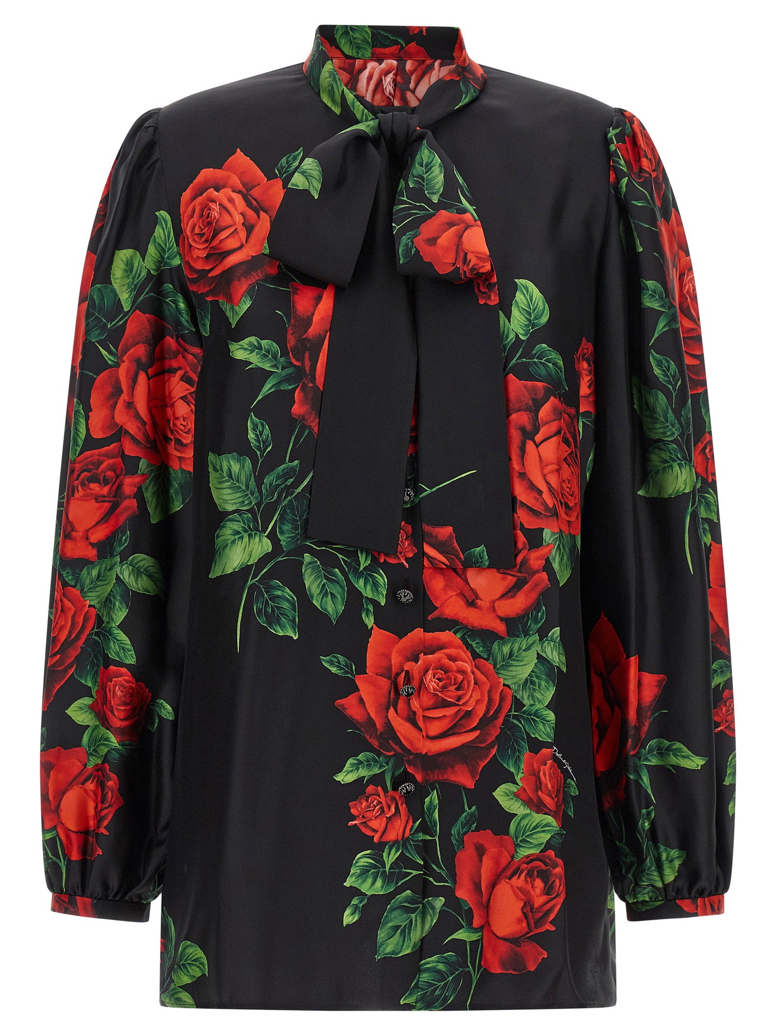 Dolce & Gabbana Rose Shirt – 100% silk