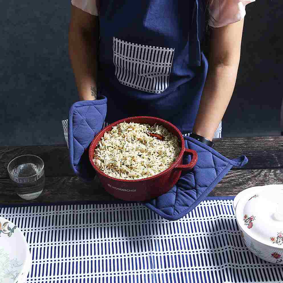 Wonderchef Como Pot holder with pocket - Blue - view 7