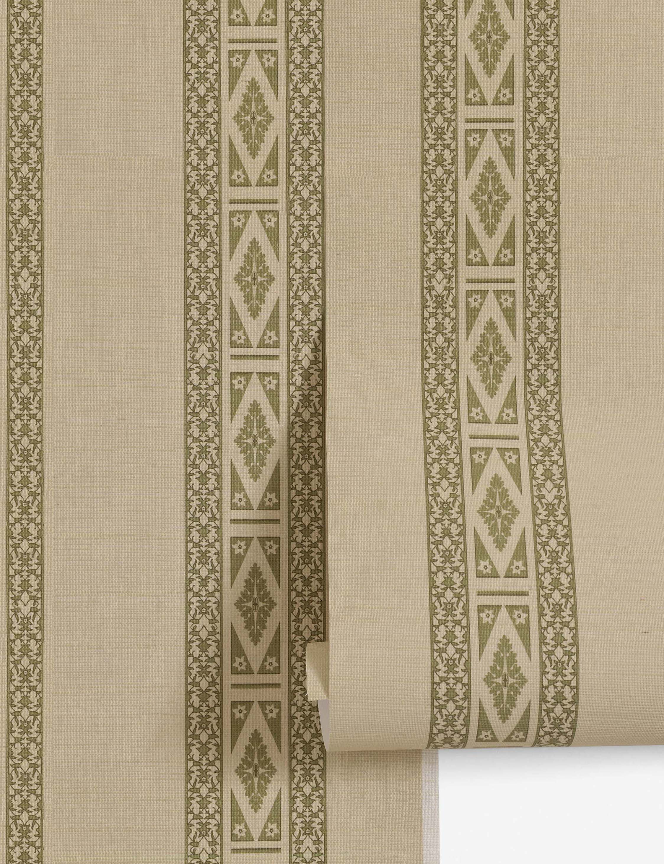 Lulu and Georgia Paradiso Grasscloth Wallpaper by Jake Arnold