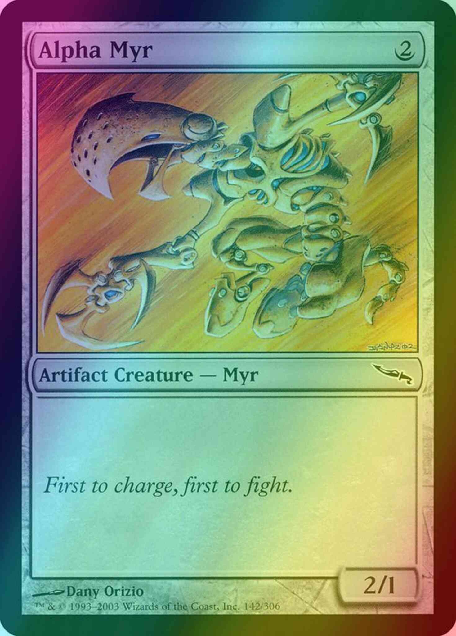 Alpha myr 142 – Magic Alpha Myr [142] [Mirrodin] [Foil]