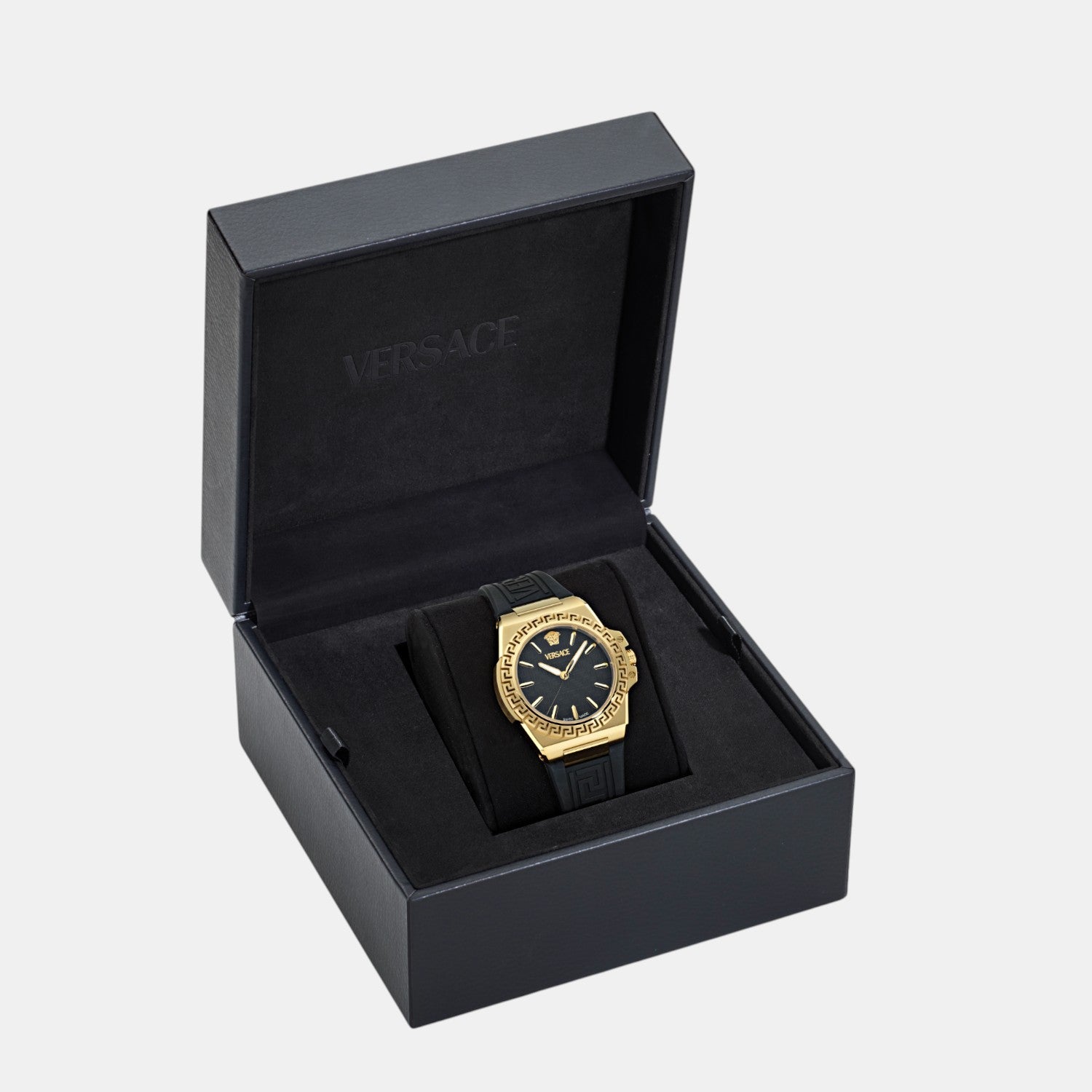 Versace Greca Reaction Women Quartz Black Dial Analog Recycled PU Watch VE0D00225 - view 4