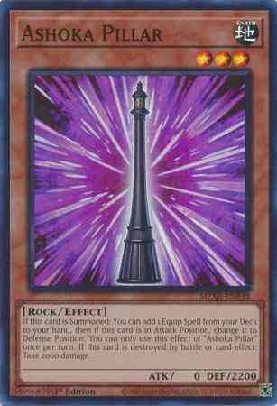 Yu-Gi-Oh! Ashoka Pillar - MZMI-EN018 - Super Rare - 1st Edition