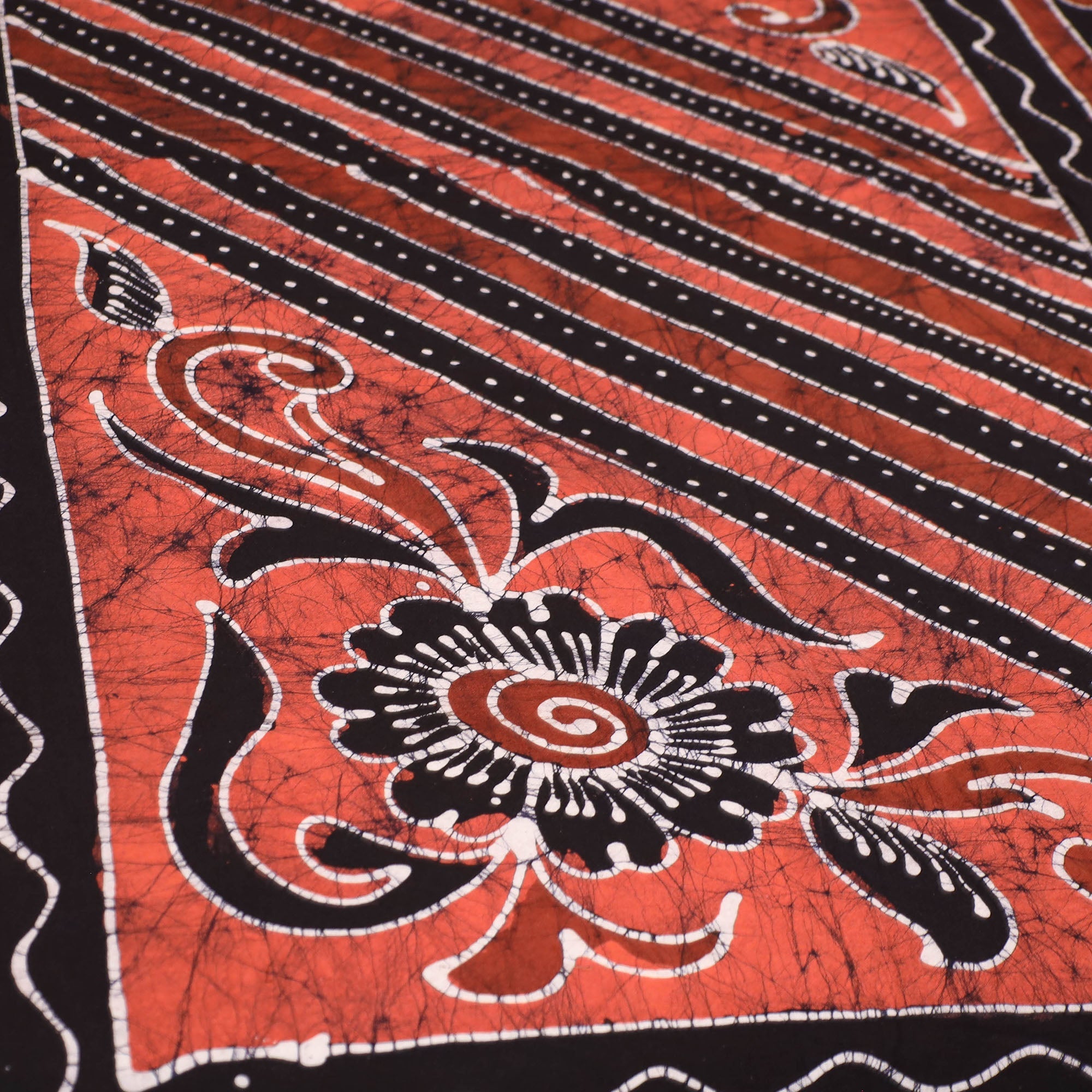 KACHCHH JI CHHAAP Black - Hand Batik Printed Cotton Single Bed Cover (96 x 59 in) 08 - view 3