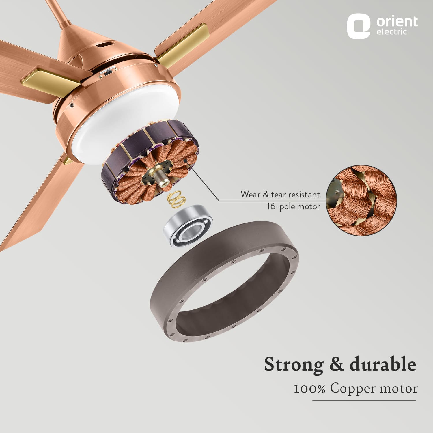 orientelectric Spectra with Remote & Underlight Ceiling Fan - view 14