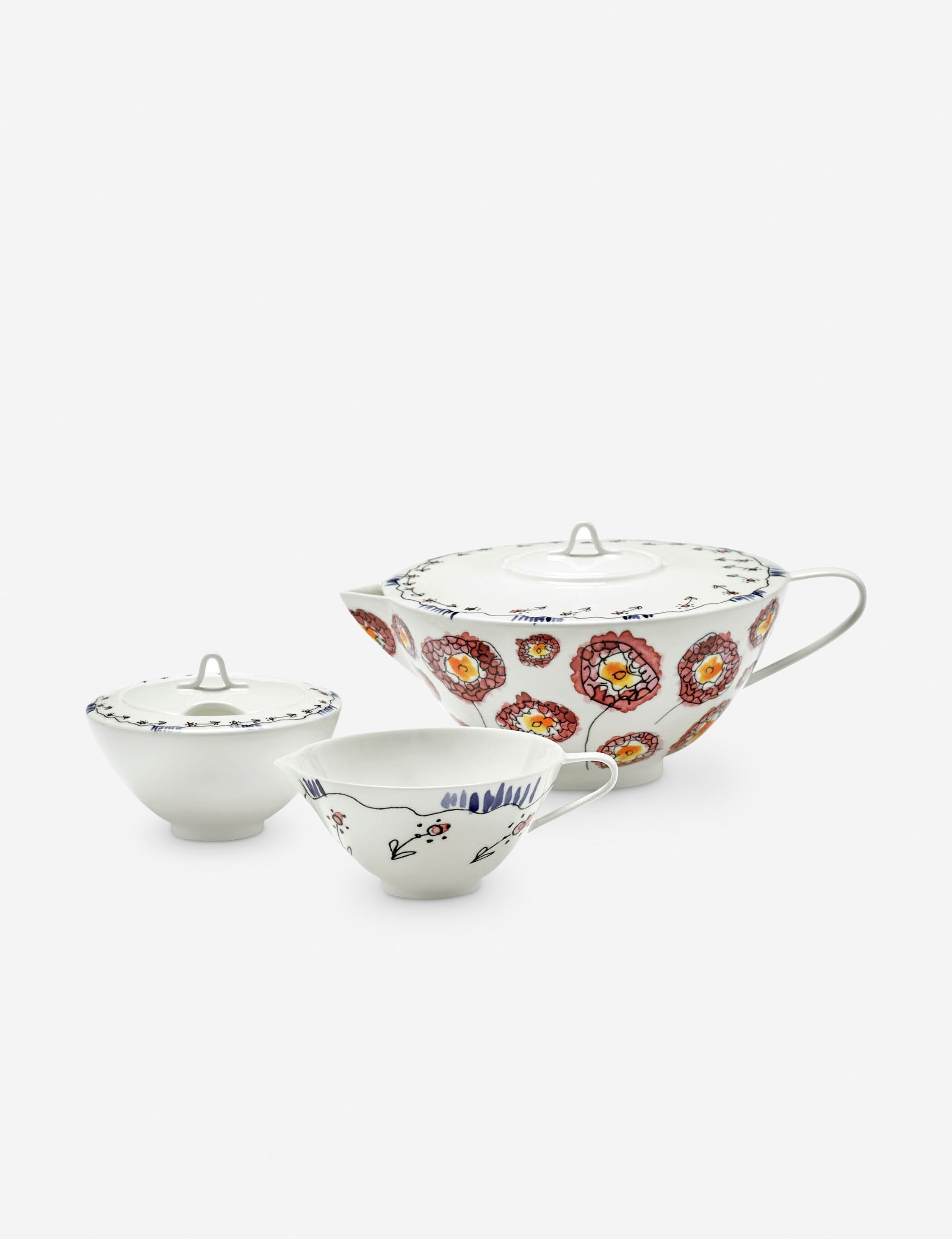 Lulu and Georgia Midnight Flowers Creamer by Marni x Serax - view 4
