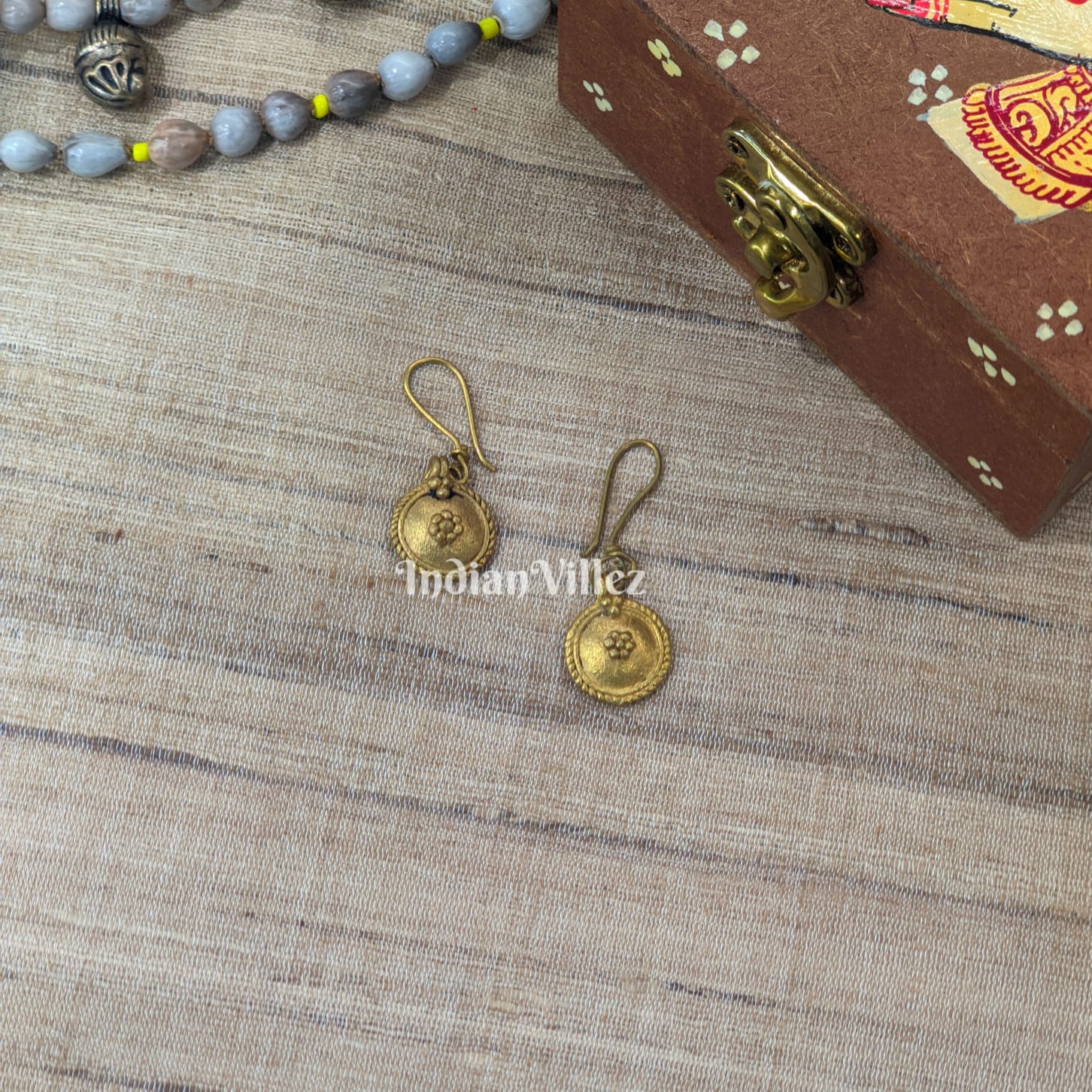 IndianVillèz Handmade Dhokra Tribal Earring