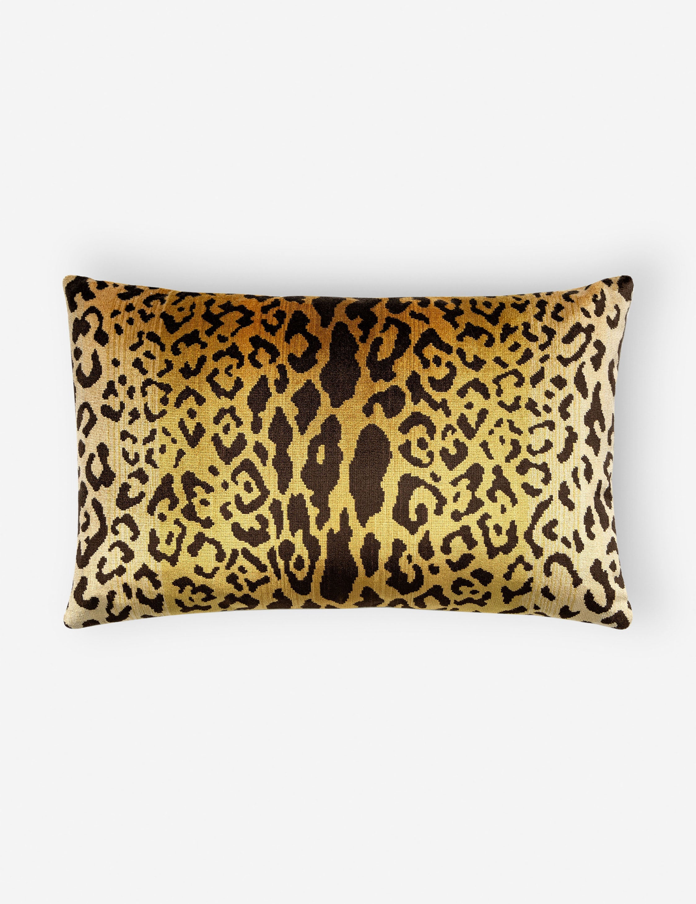 Lulu and Georgia Leopardo Silk Pillow by Scalamandré