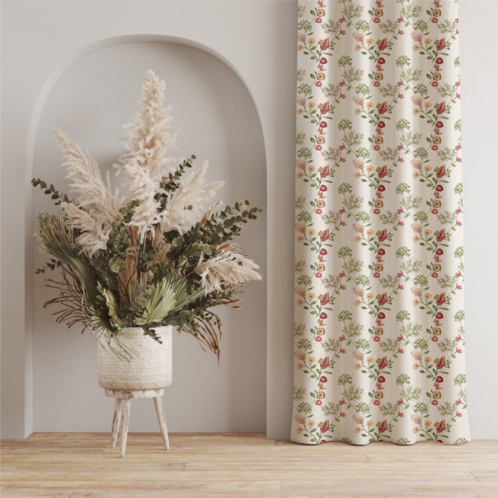 Blackout curtains digital – Urban Space -Home Furnishing Store Blackout Curtains, Digital Printed Curtains, Pack of 2 Curtains - Gulmohar
