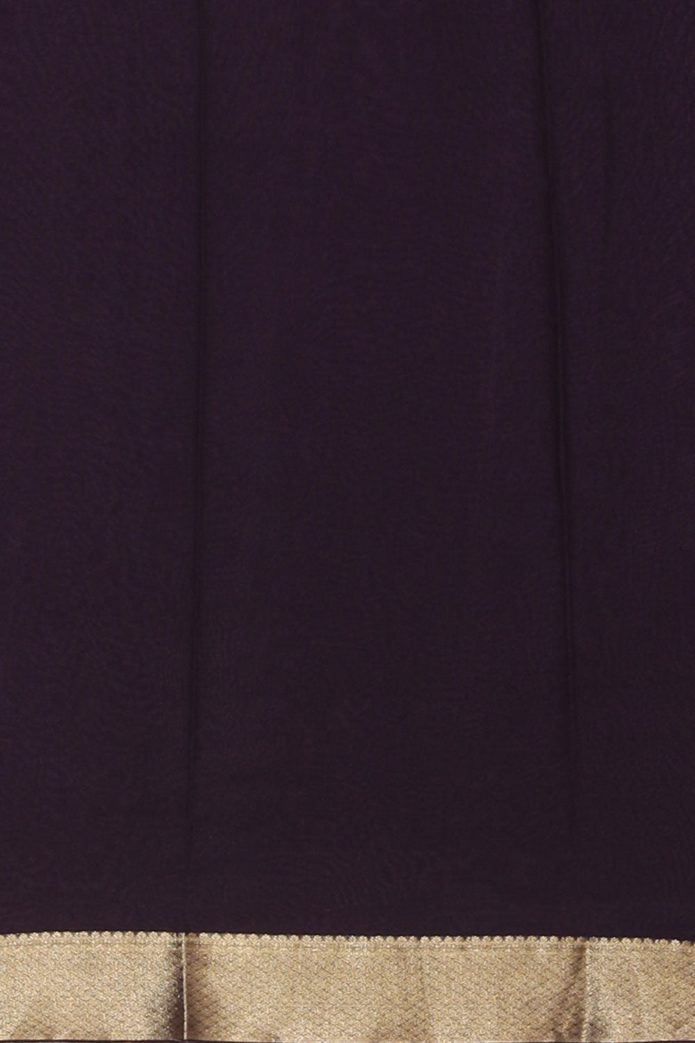 Kalanjali Georgette Plum Violet Saree – Women's - view 4