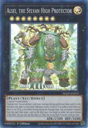 Alsei the sylvan – Yu-Gi-Oh! Alsei, the Sylvan High Protector - MAZE-EN052 - Super Rare - 1st Edition